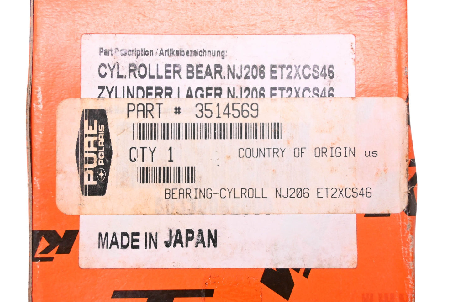 New OEM Polaris 3514569 Crankshaft Bearing Assembly NOS