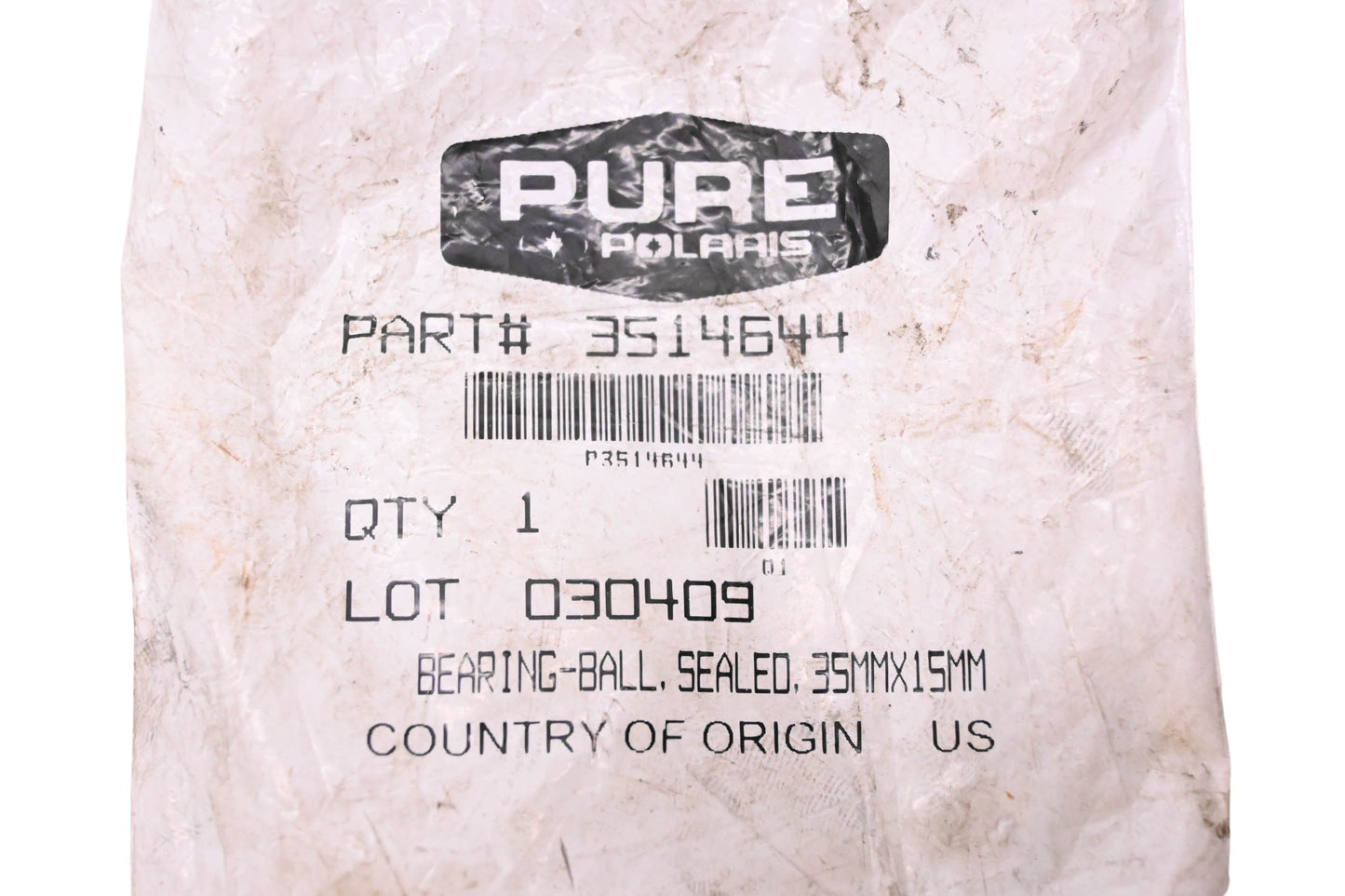 New OEM Polaris 3514644 Front Sealed Ball Bearing Assembly NOS