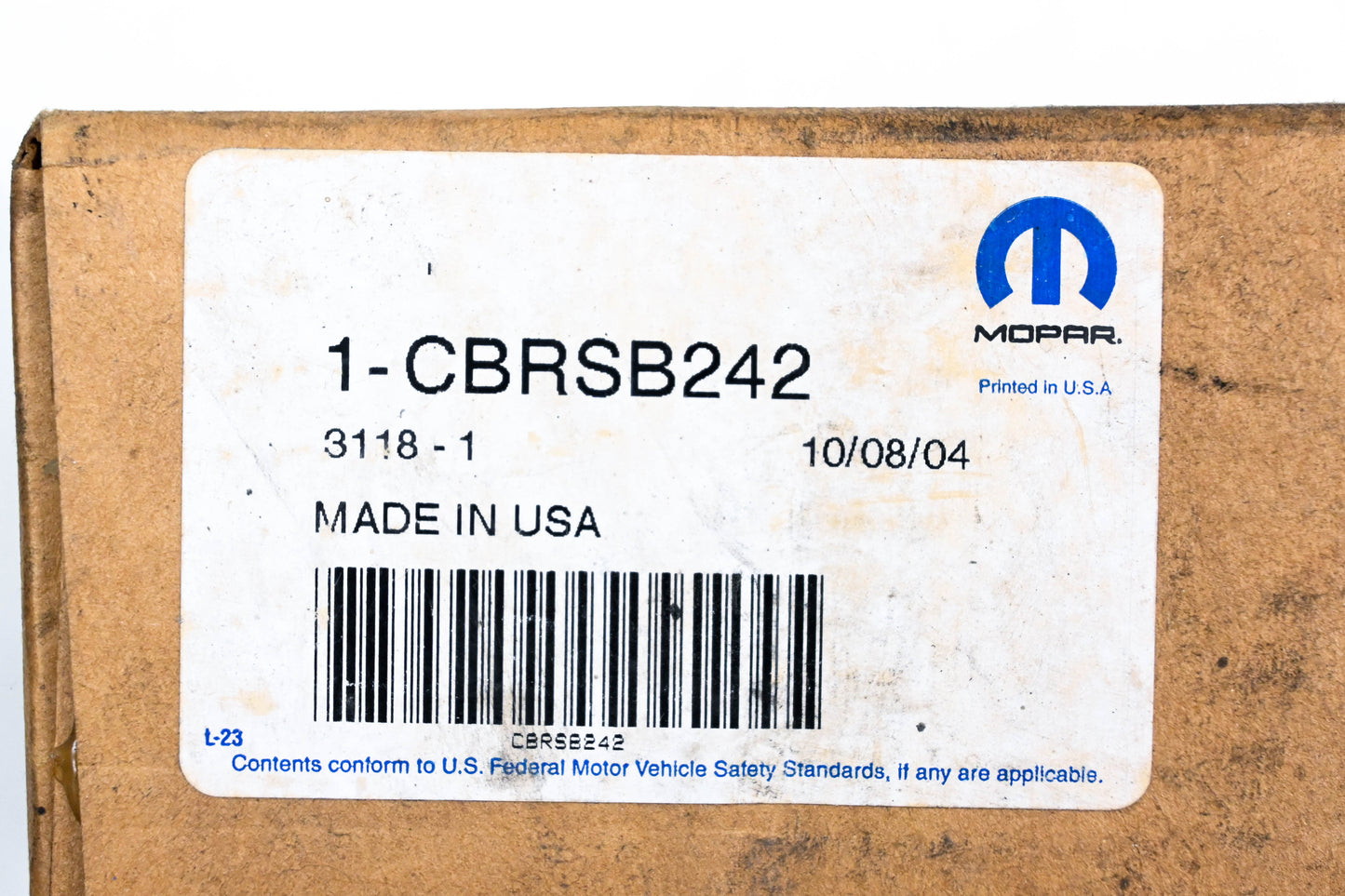 Mopar CBRSB242 Clock Spring Assembly NOS