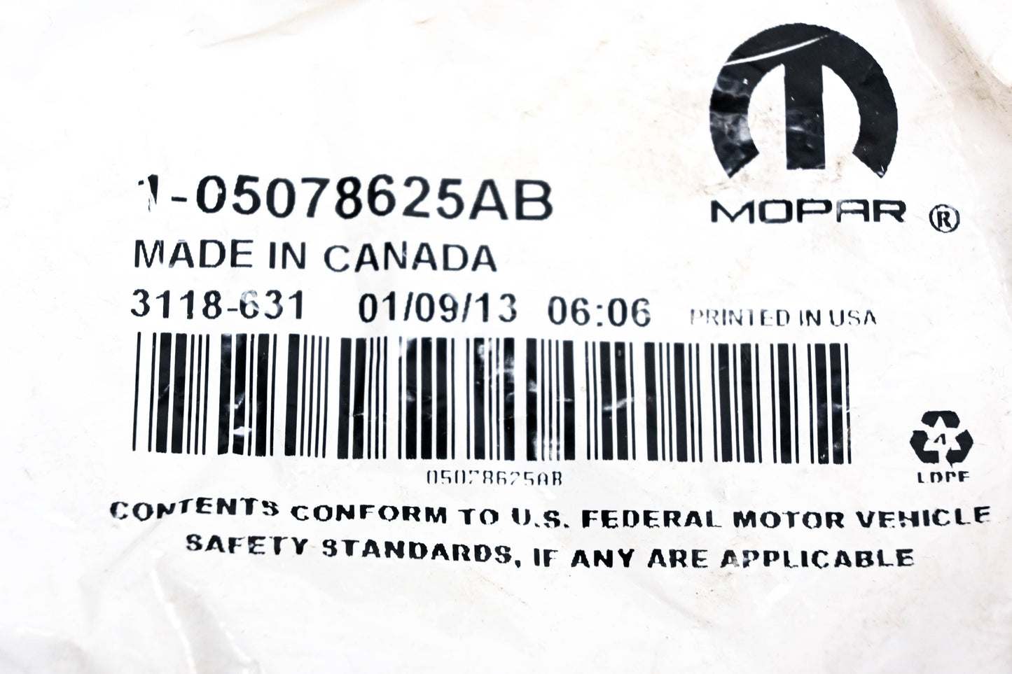 Mopar 05078625AB Retainer NOS