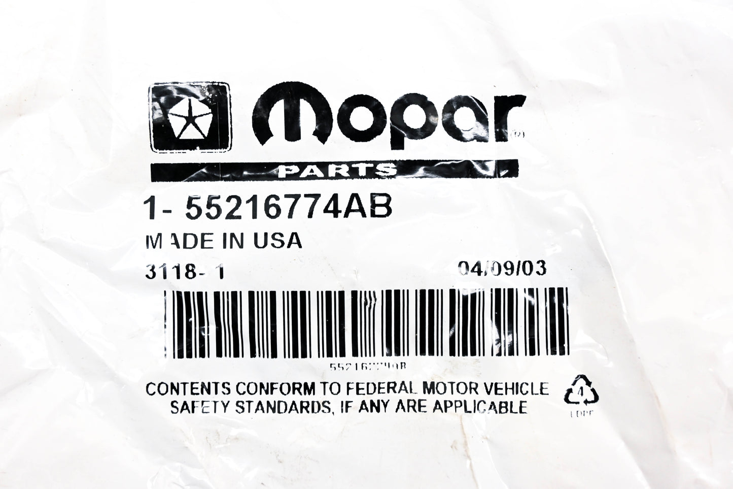 Mopar 55216774AB Seat Anchor Retainer NOS