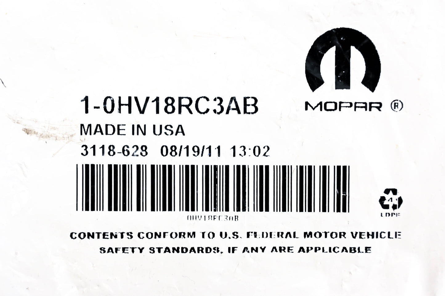 Mopar 0HV18RC3AB Parking Brake Release Handle NOS