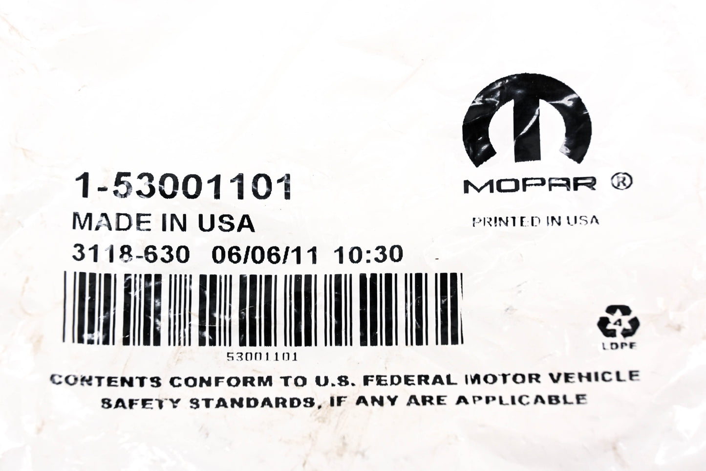 Mopar 53001101 Transfer Case Vacuum Switch NOS