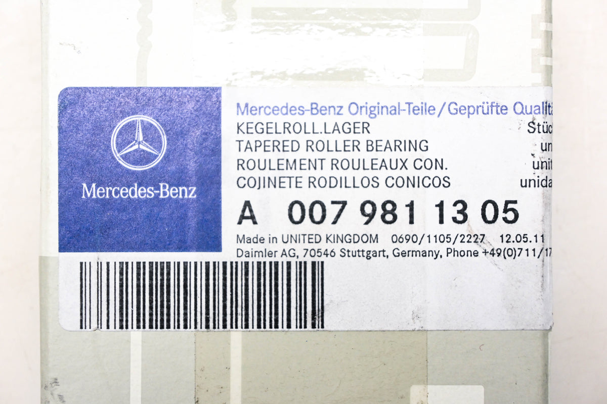 Mercedes A0079811305, LM501310 Tapered Roller Bearing NOS