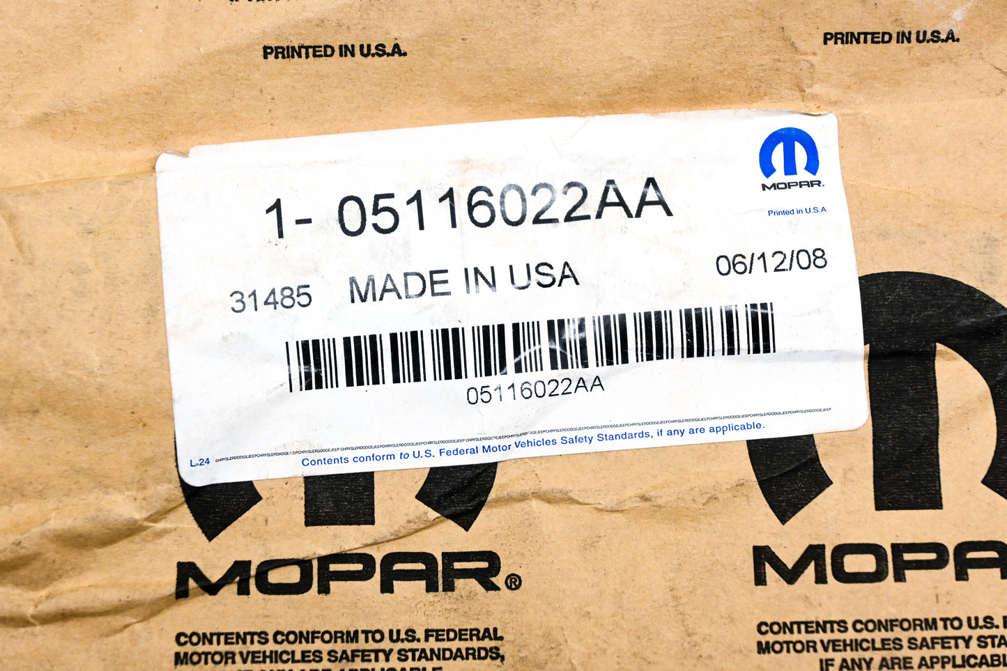 Mopar 05116022AA, 5116022AA Caliber Decal NOS