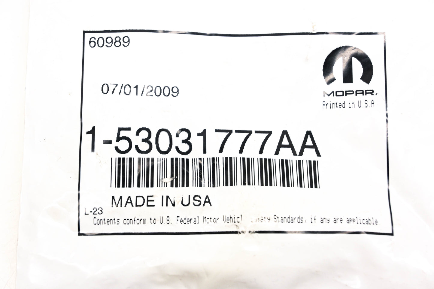 Mopar 53031777AA PCV Valve NOS