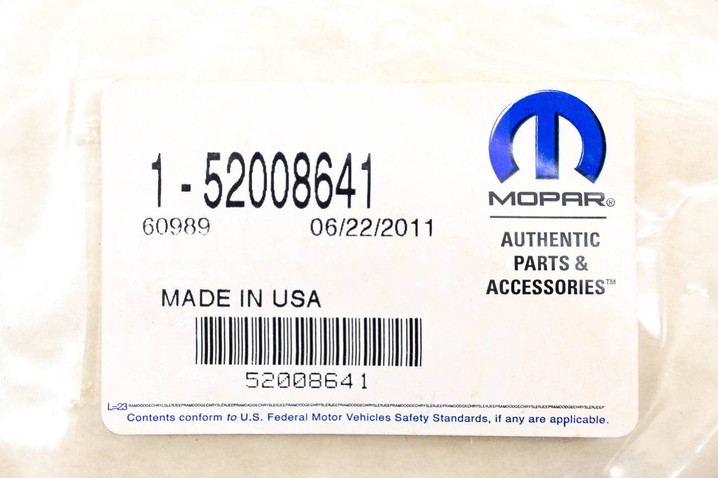 Mopar 52008641 Hydraulic Brake Line NOS