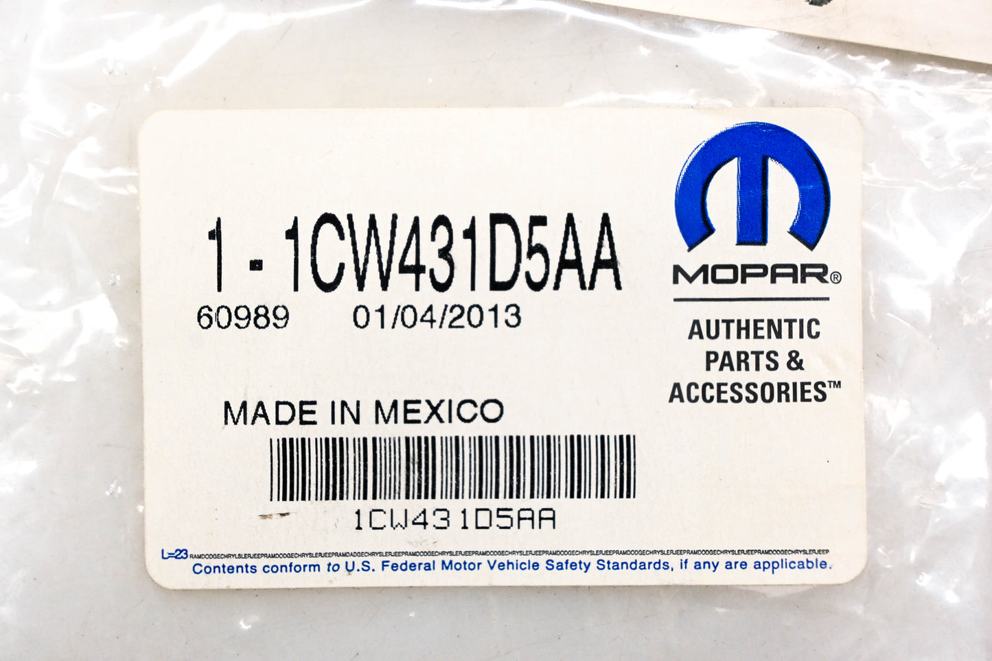 Mopar 1CW431D5AA Driver Side Outboard Shield NOS
