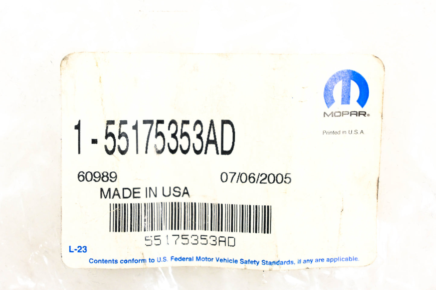 Mopar 55175353AD Weatherstrip Seal NOS