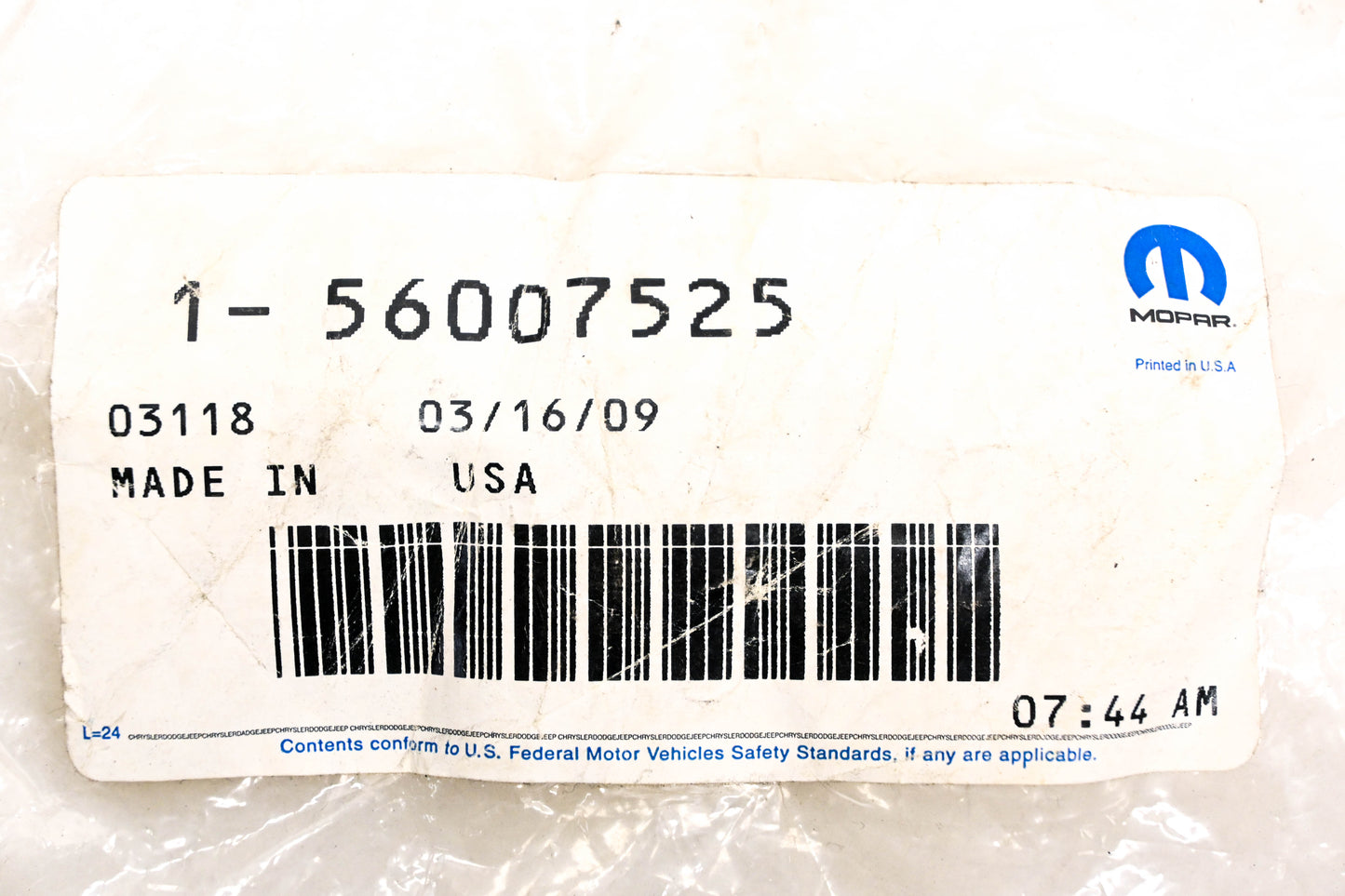 Mopar 56007525 Gear Shift Indicator Assembly NOS