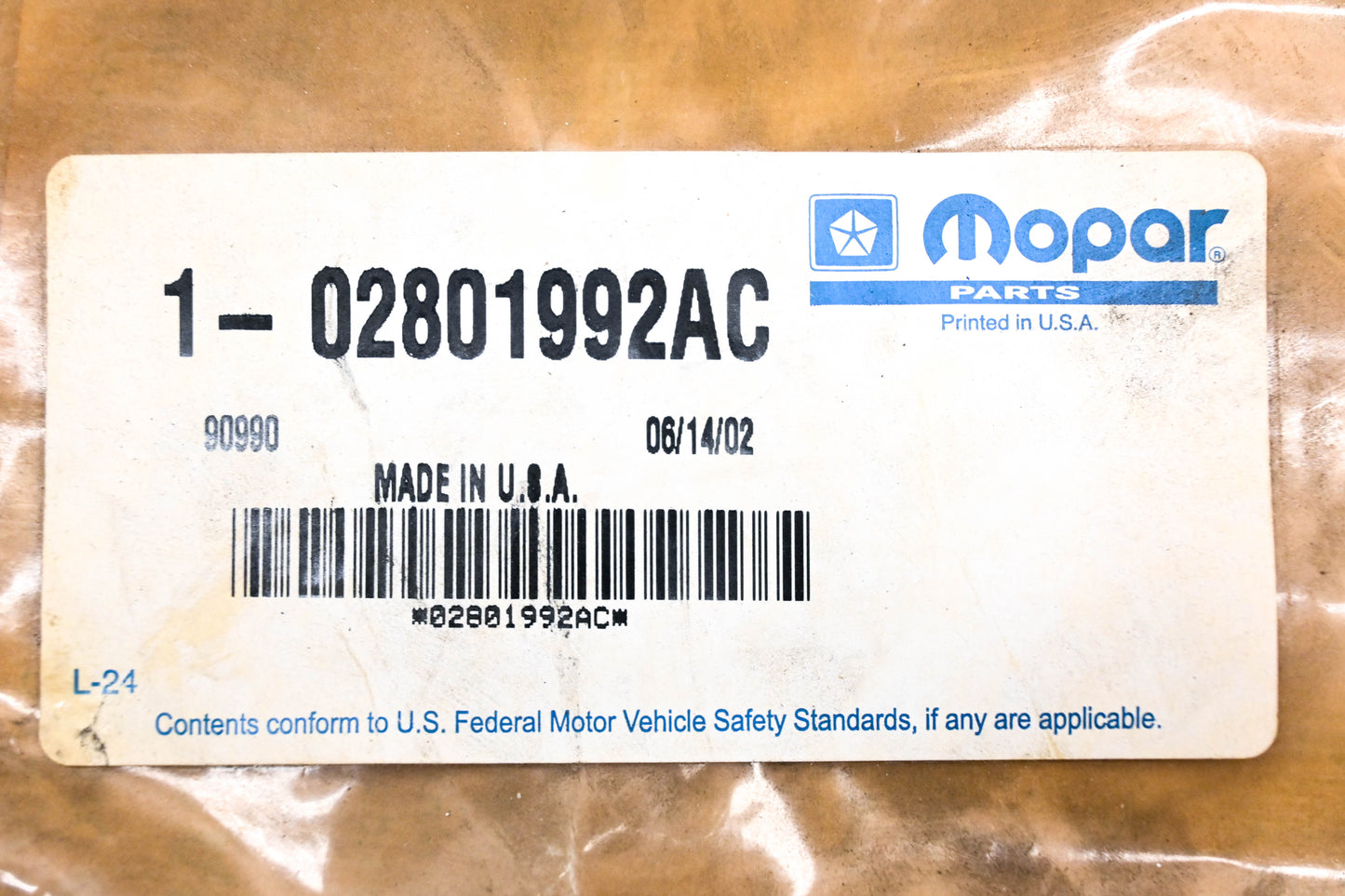 Mopar 02801992AC, 2801992AC Clutch Plate NOS