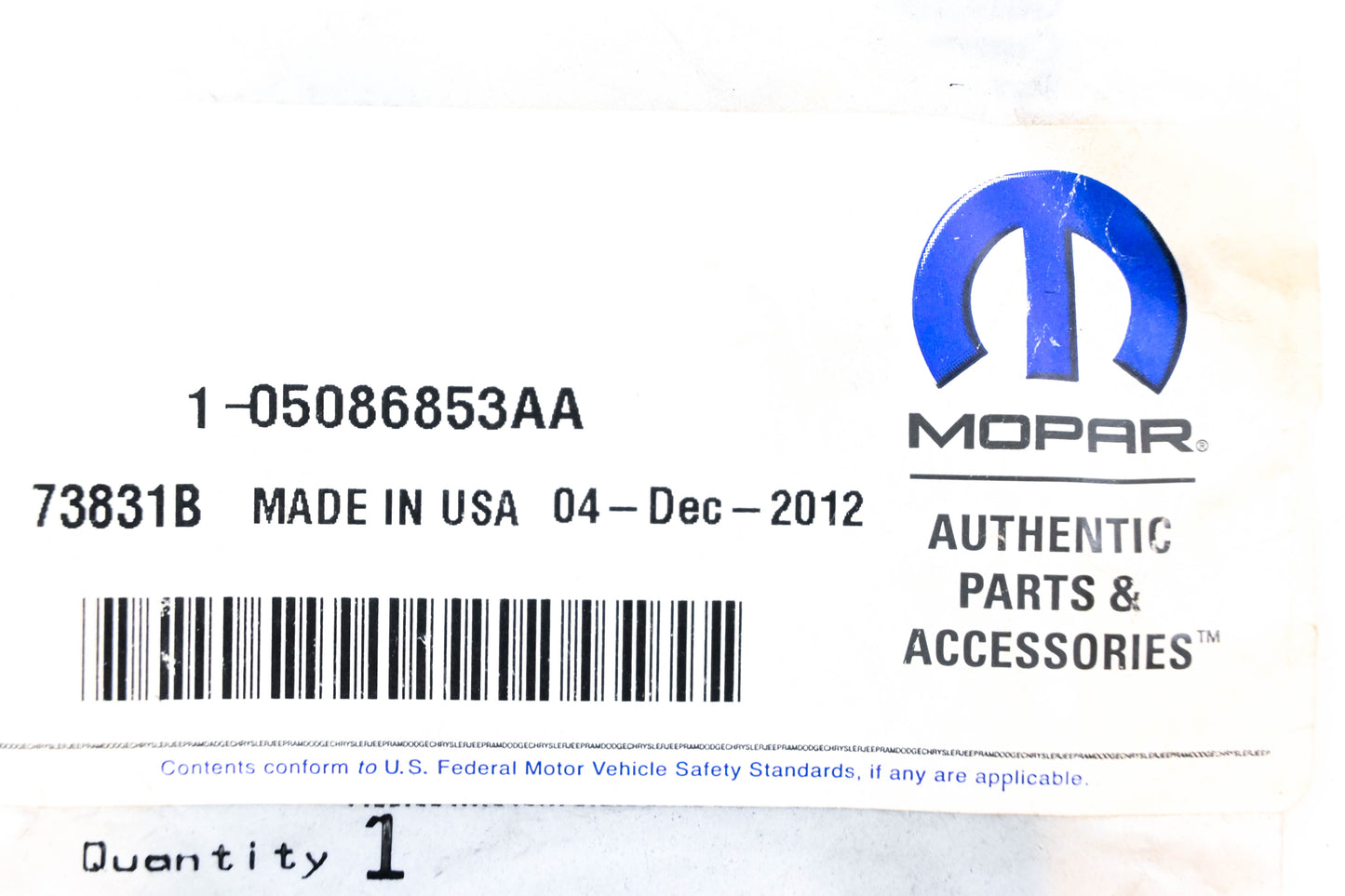 Mopar 05086853AA, 5086853AA Engine Timing Cover Seal NOS