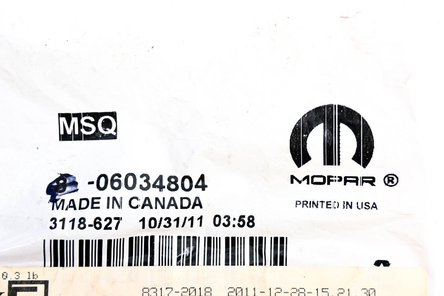Mopar 06034804 Engine Expansion Plug NOS