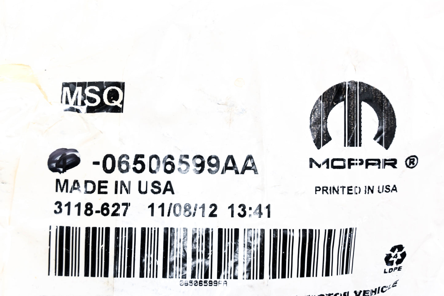 Mopar 06506599AA Brake Caliper Bolt NOS