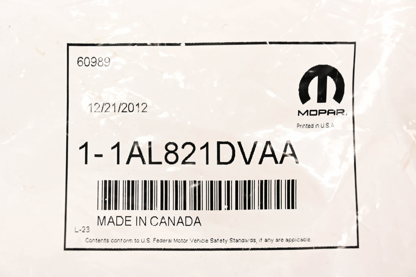 Mopar 1AL821DVAA Headrest Locking Sleeve NOS