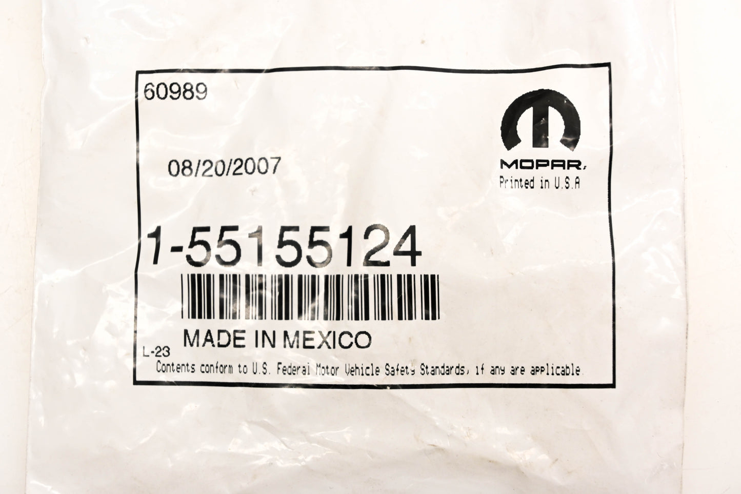 Mopar 55155124 Wiper Stop Bumper NOS