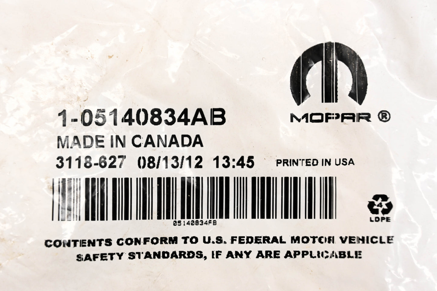 Mopar 05140834AB, 5140834AB Fender Flare Ornament NOS