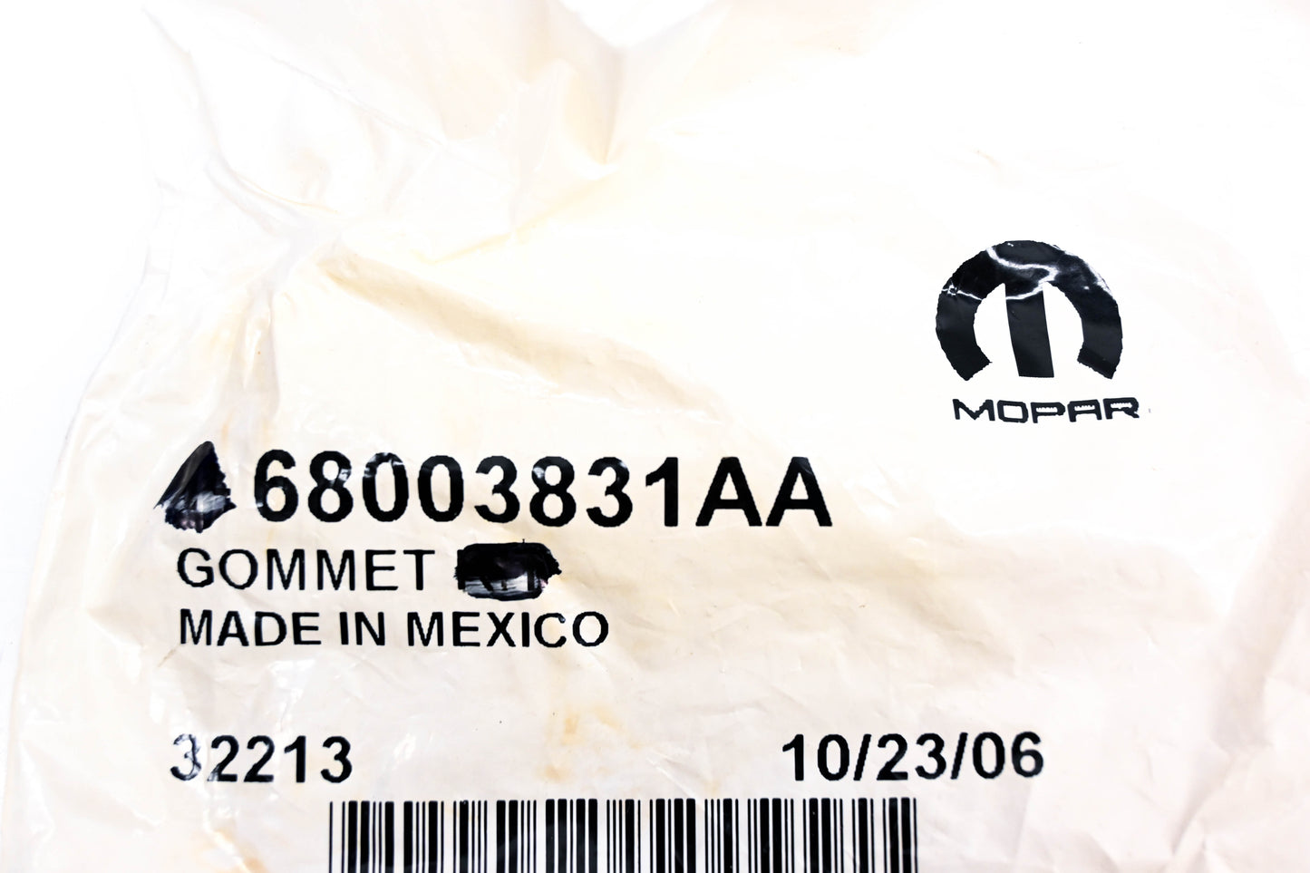 Mopar 68003831AA Windshield Wiper Grommet NOS
