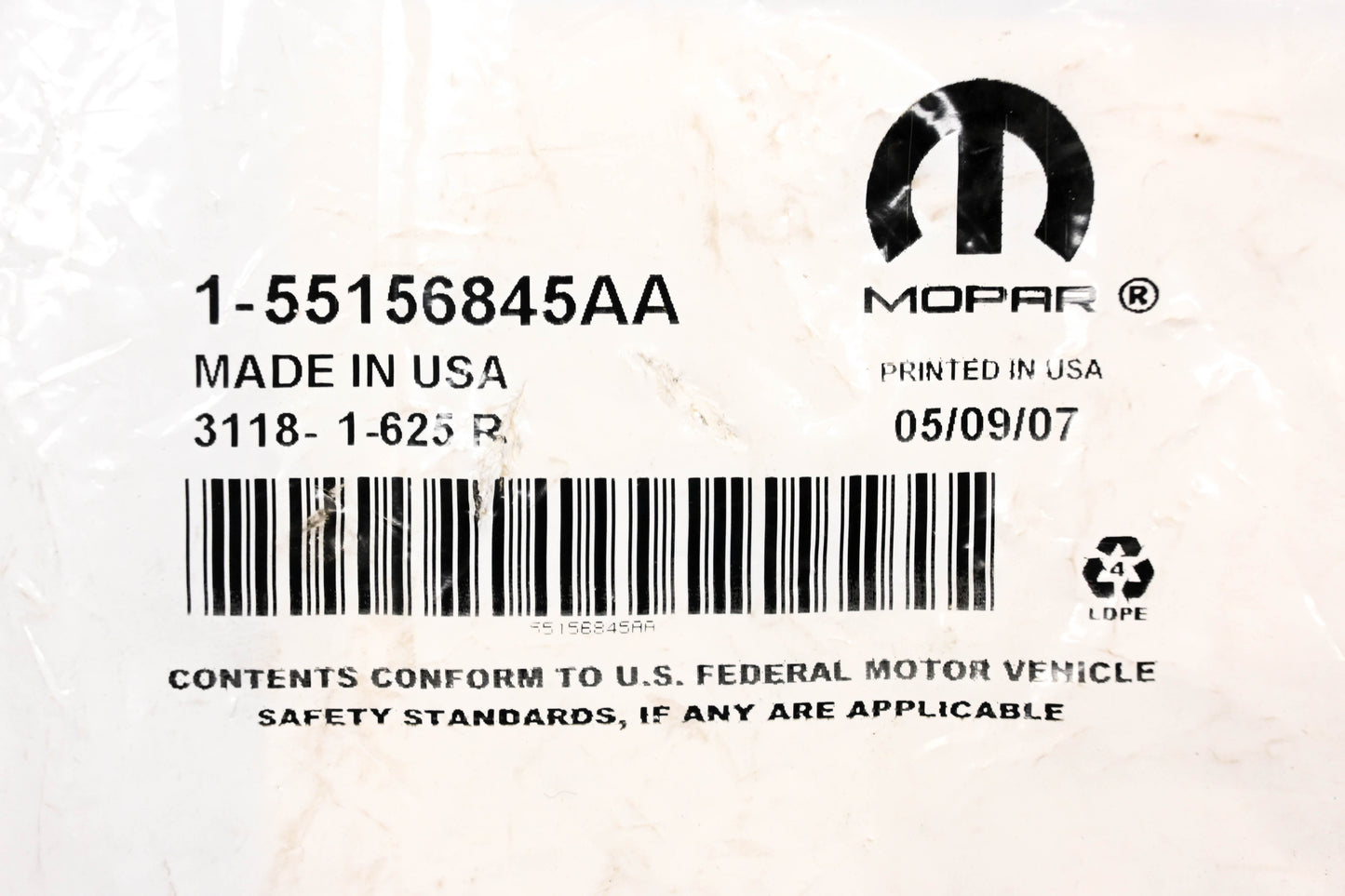 Mopar 55156845AA Left Taillight Gap Hider NOS