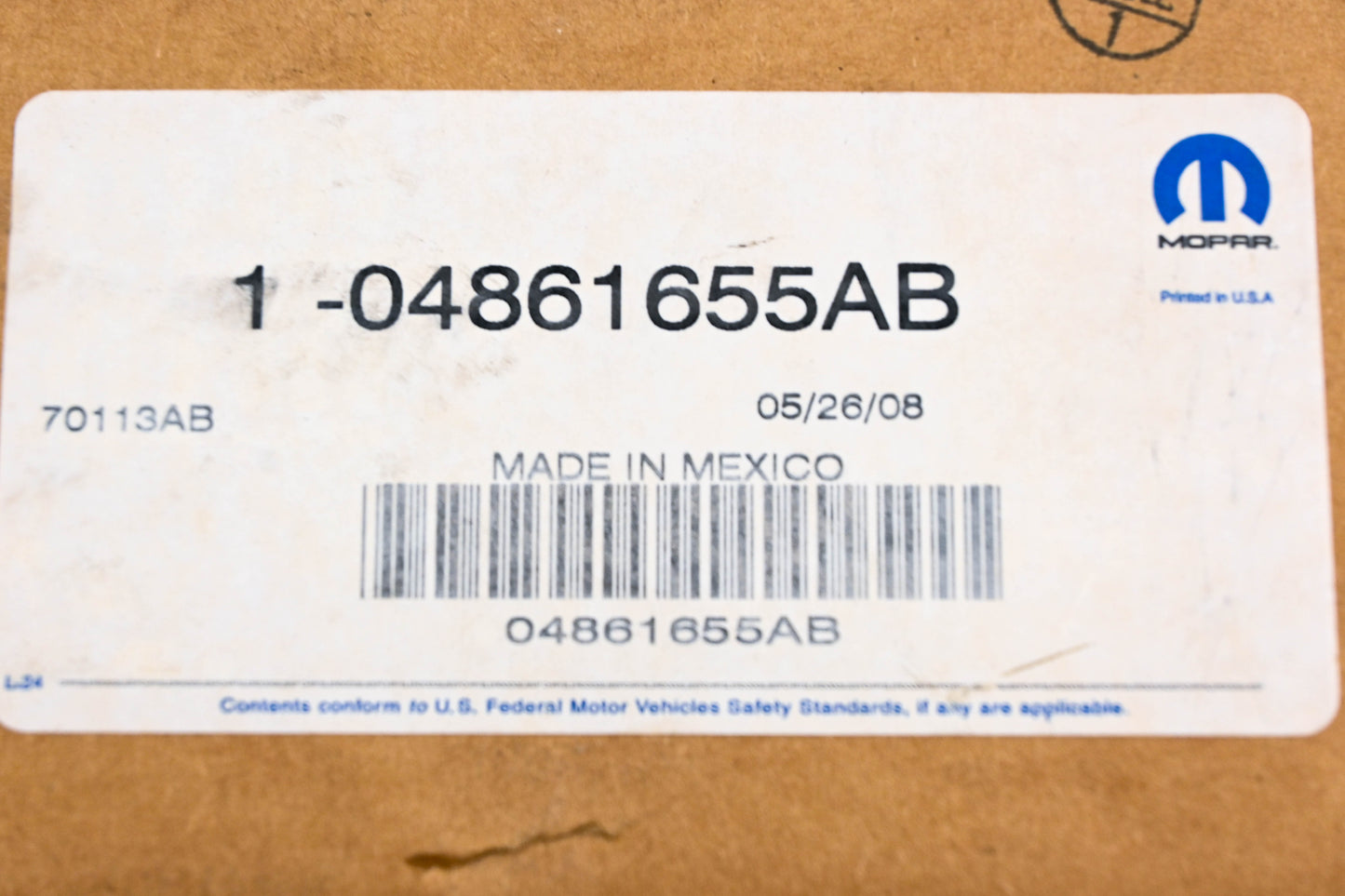 Mopar 04861655AB, 4861655AB Fuel Injection Idle Air Control Valve NOS
