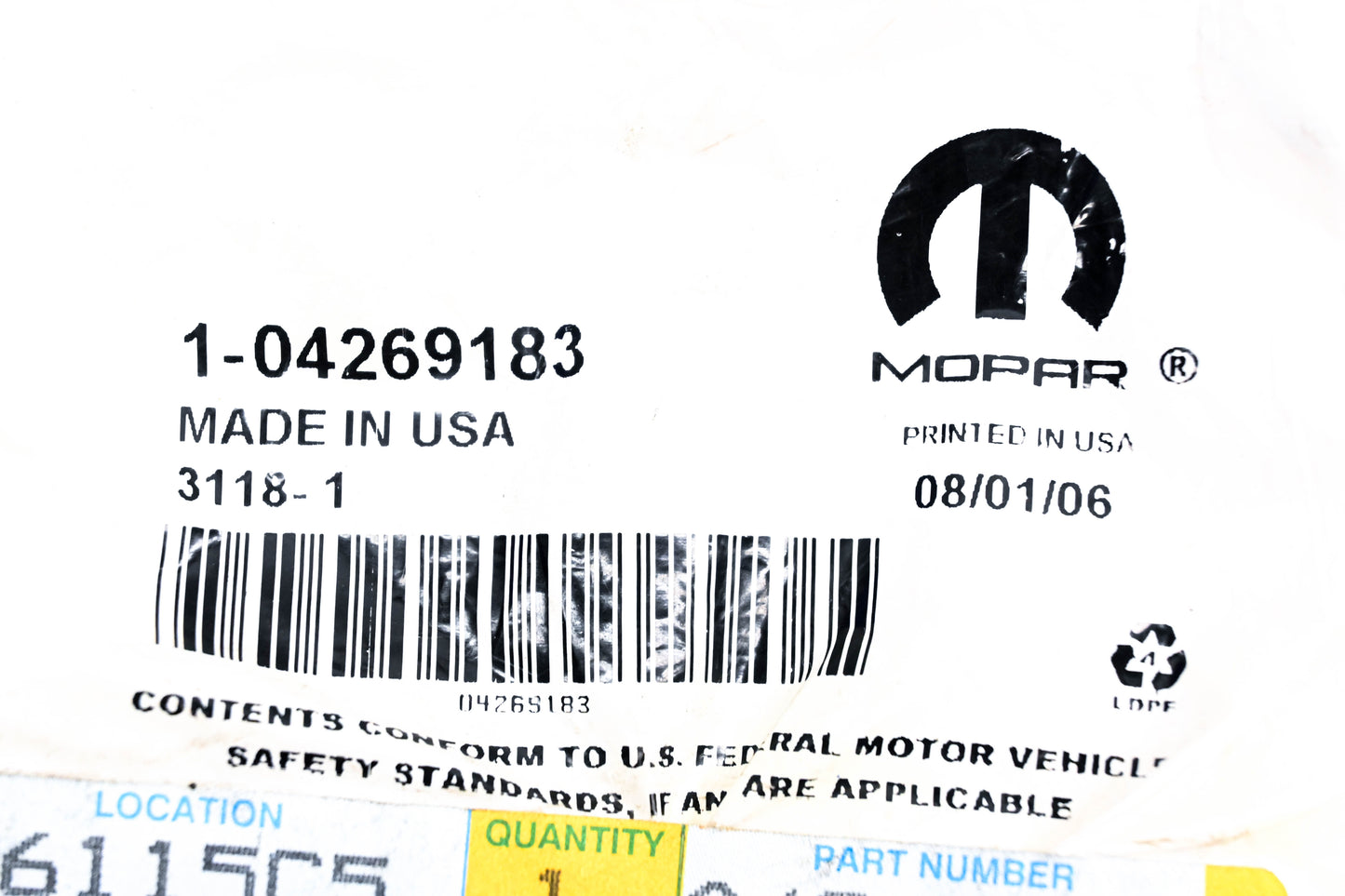 Mopar 04269183 Transfer Case Oil Seal NOS