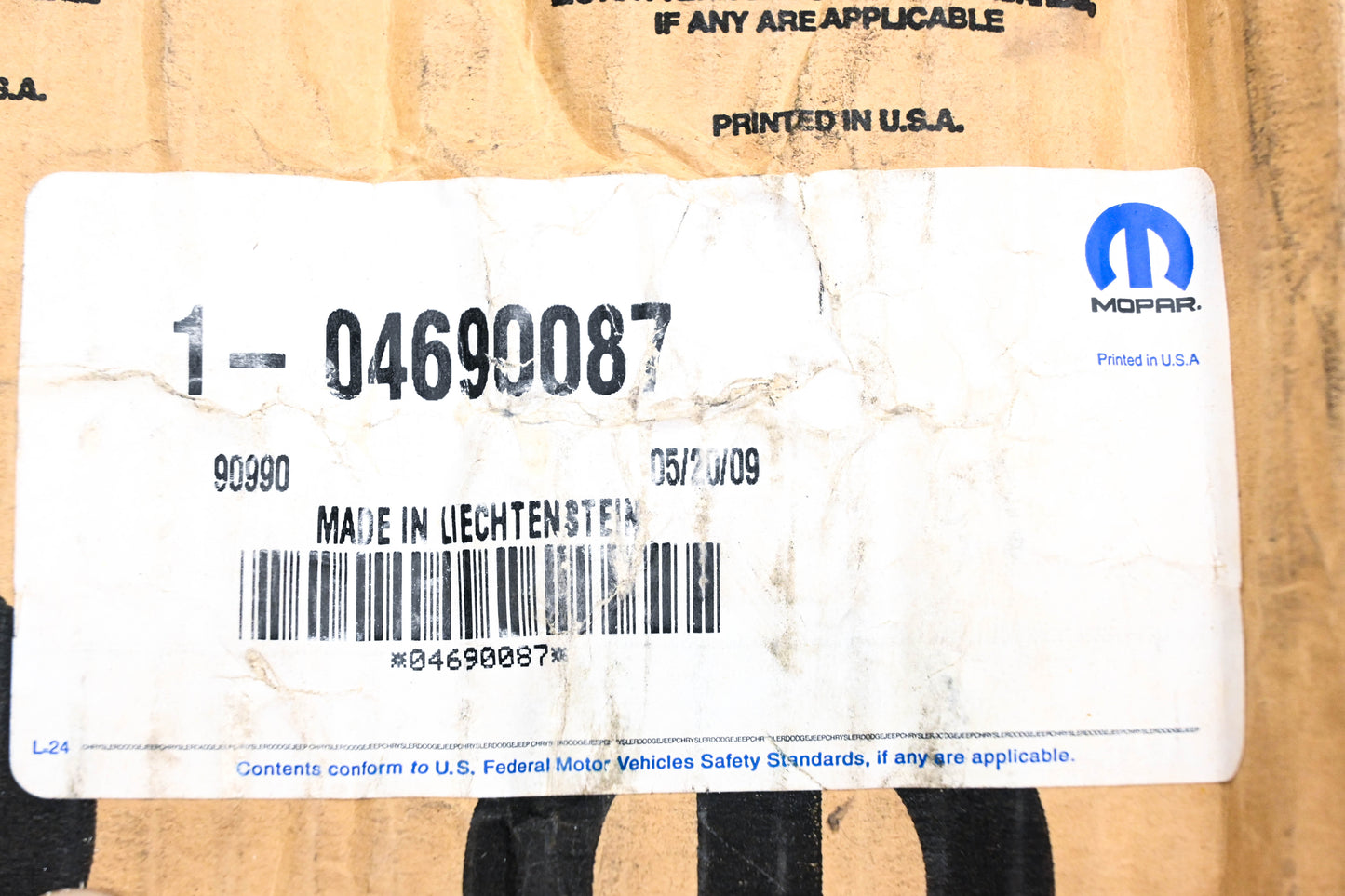 Mopar 04690087, 4690087 Coupling Assembly NOS