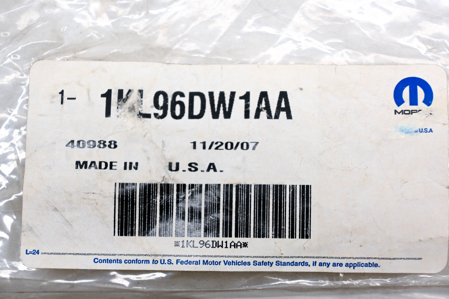 Mopar 1KL96DW1AA Overhead Console Bin NOS