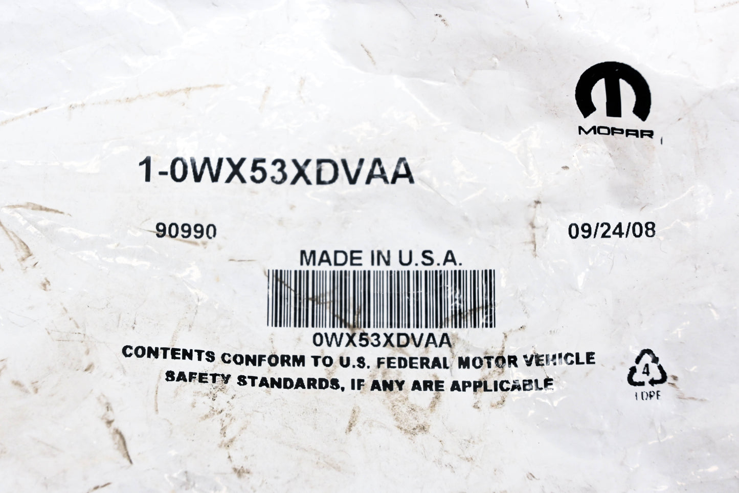 Mopar 0WX53XDVAA, WX53XDVAA Instrument Panel Bezel NOS