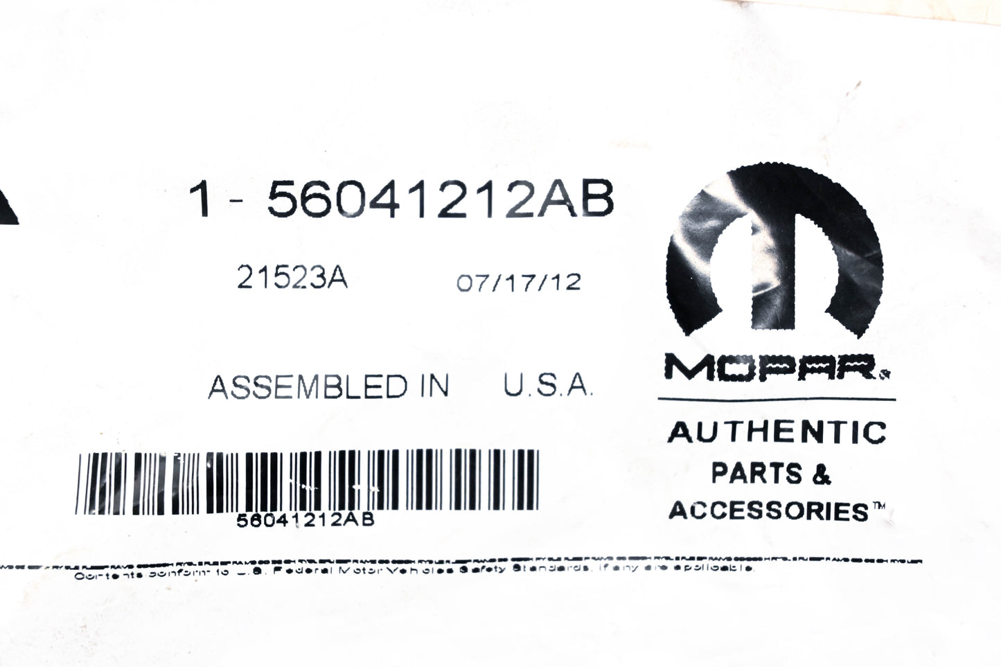 Mopar 56041212AB Oxygen Sensor NOS