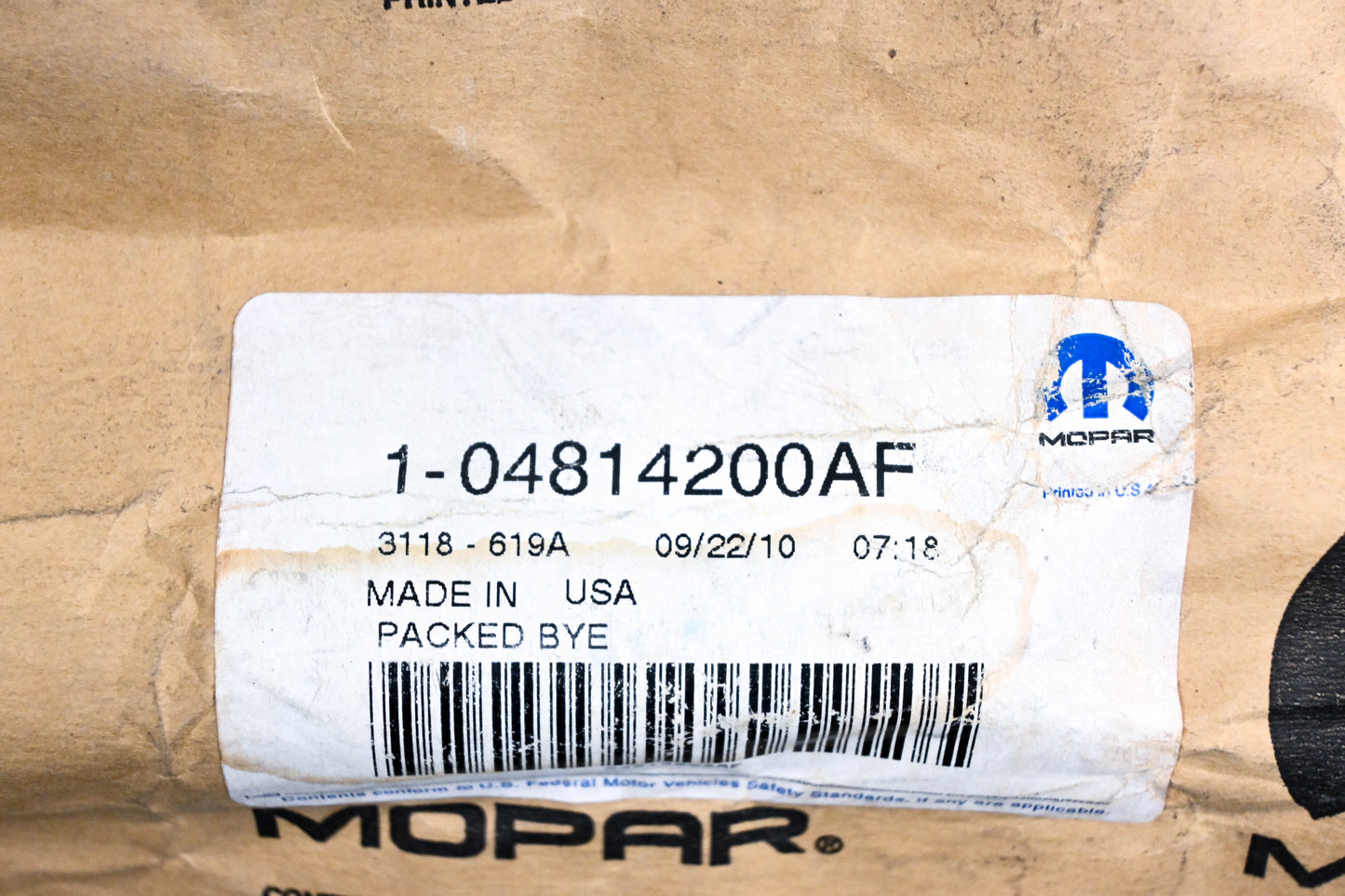 Mopar 04814200AF, 4814200AF Truck Lid Shock NOS