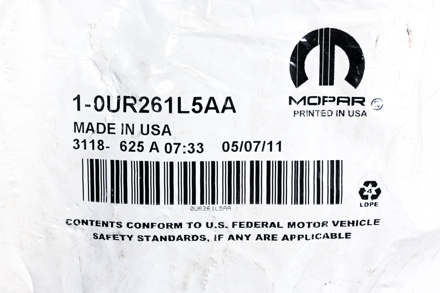 Mopar 0UR261L5AA, UR261L5AA Seat Cushion Shield NOS
