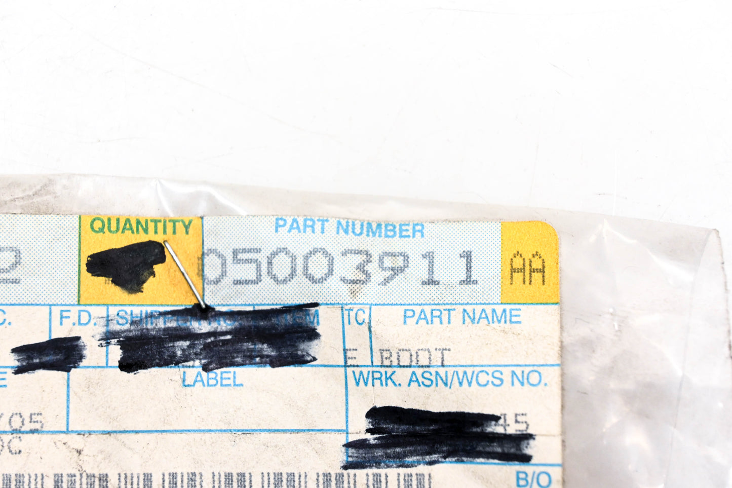 Mopar 05003911AA, 5003911AA Caliper Boot Seal NOS