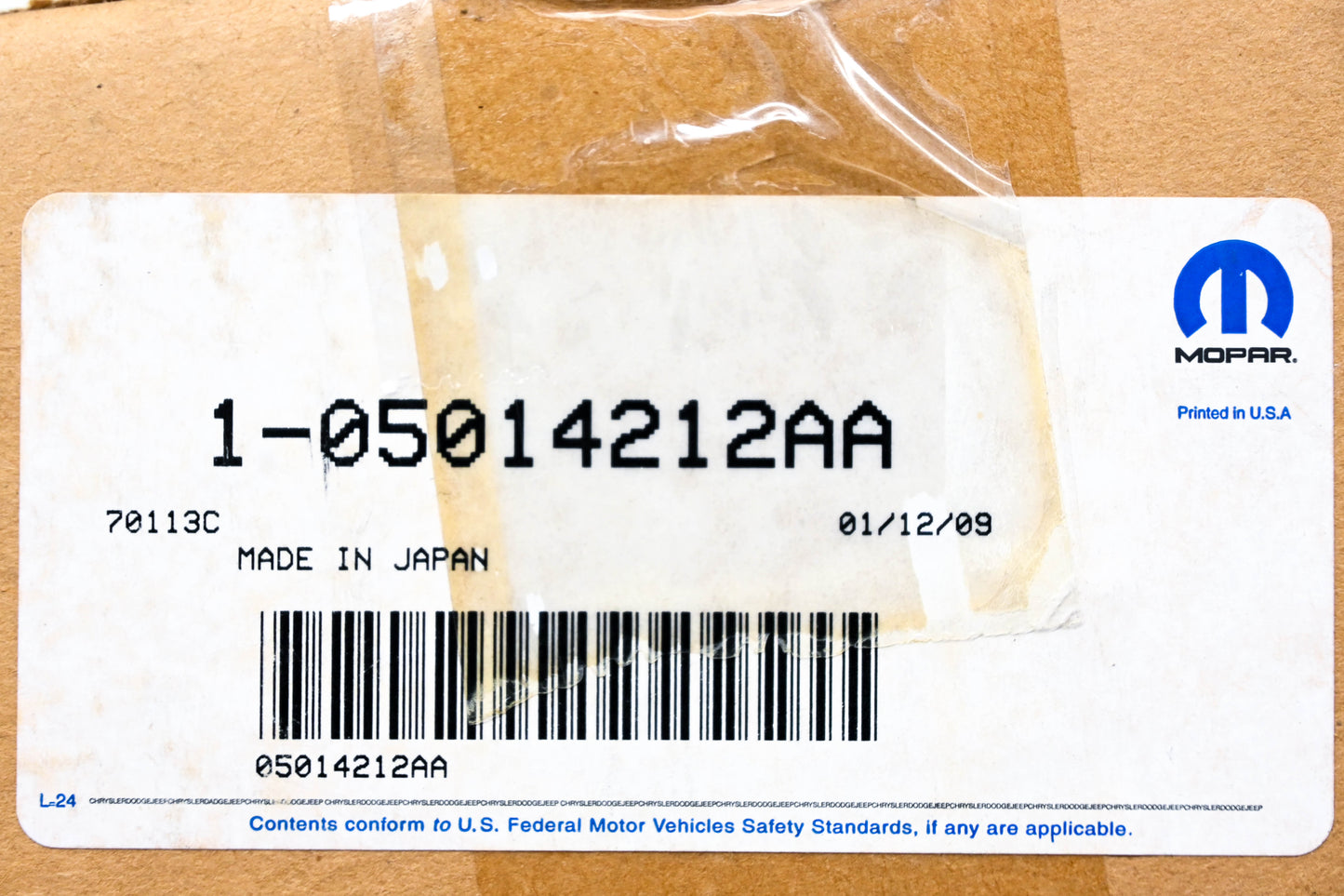 Mopar 05014212AA, 5014212AA HVAC Blower Motor Resistor NOS