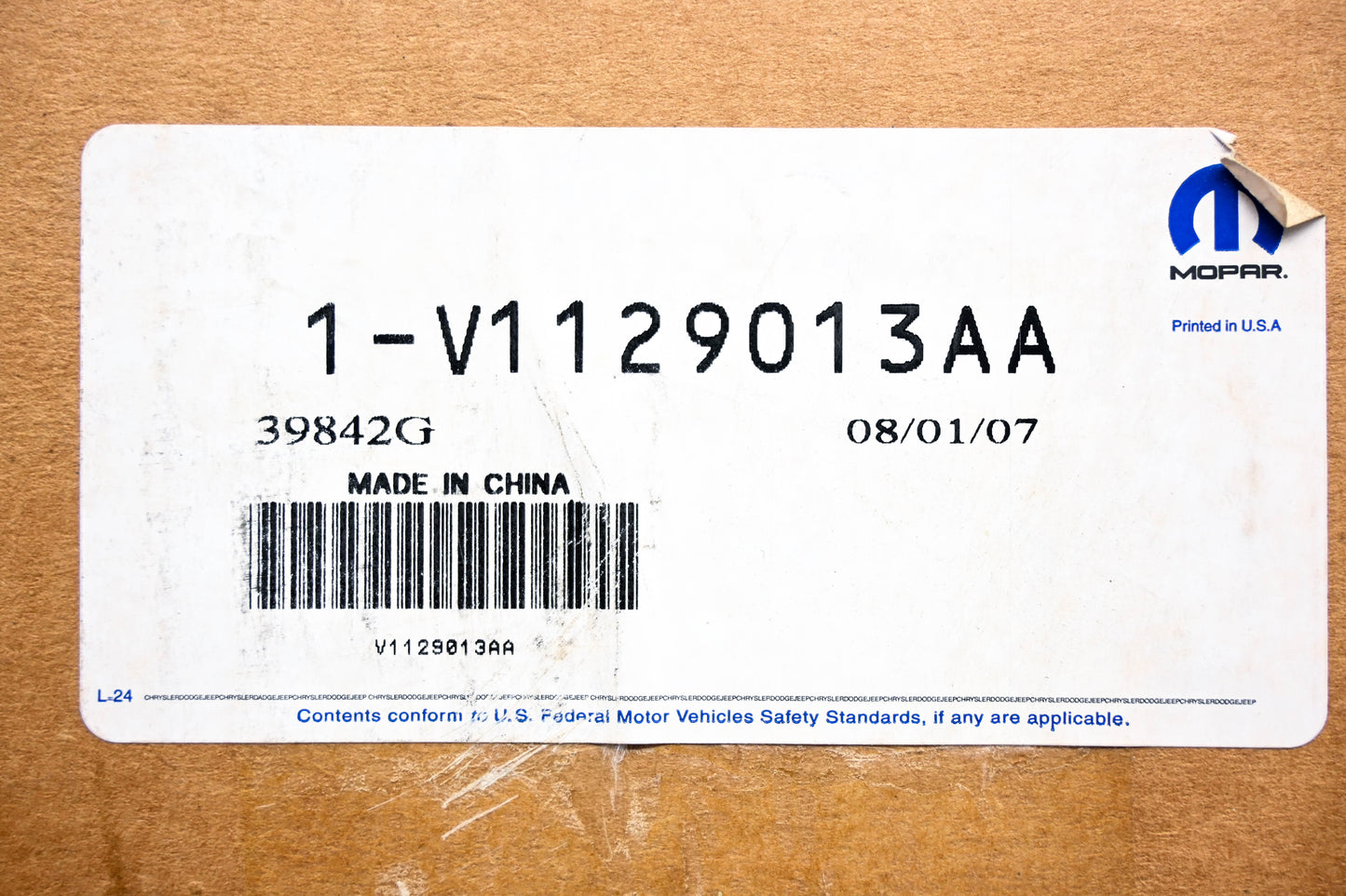 Mopar V1129013AA Brake Hose NOS