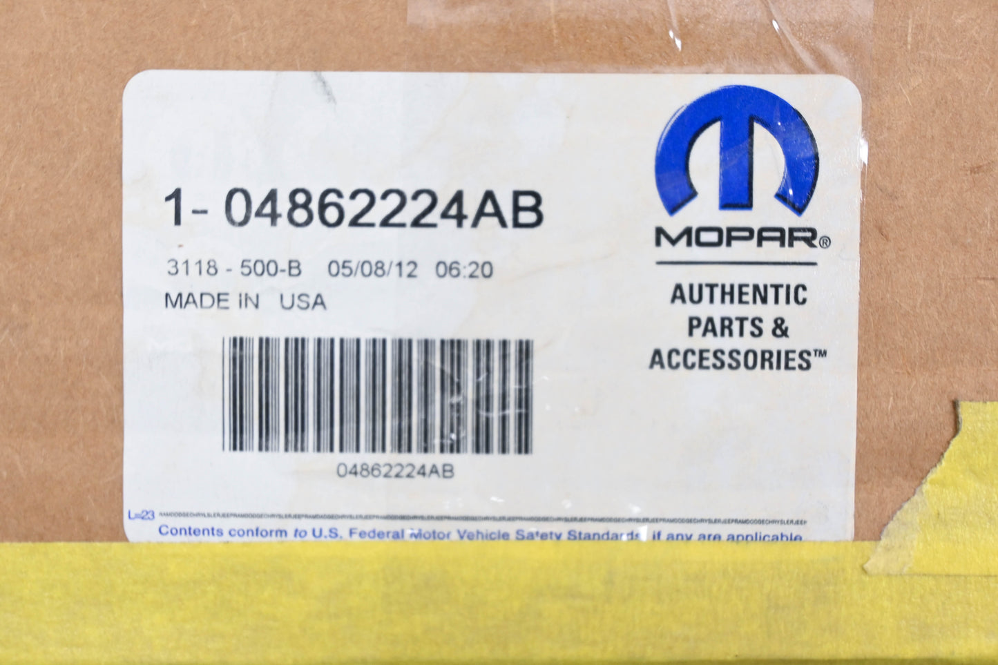 Mopar 04862224AB, 4862224AB Chrysler Wheel Hub Center Cap NOS