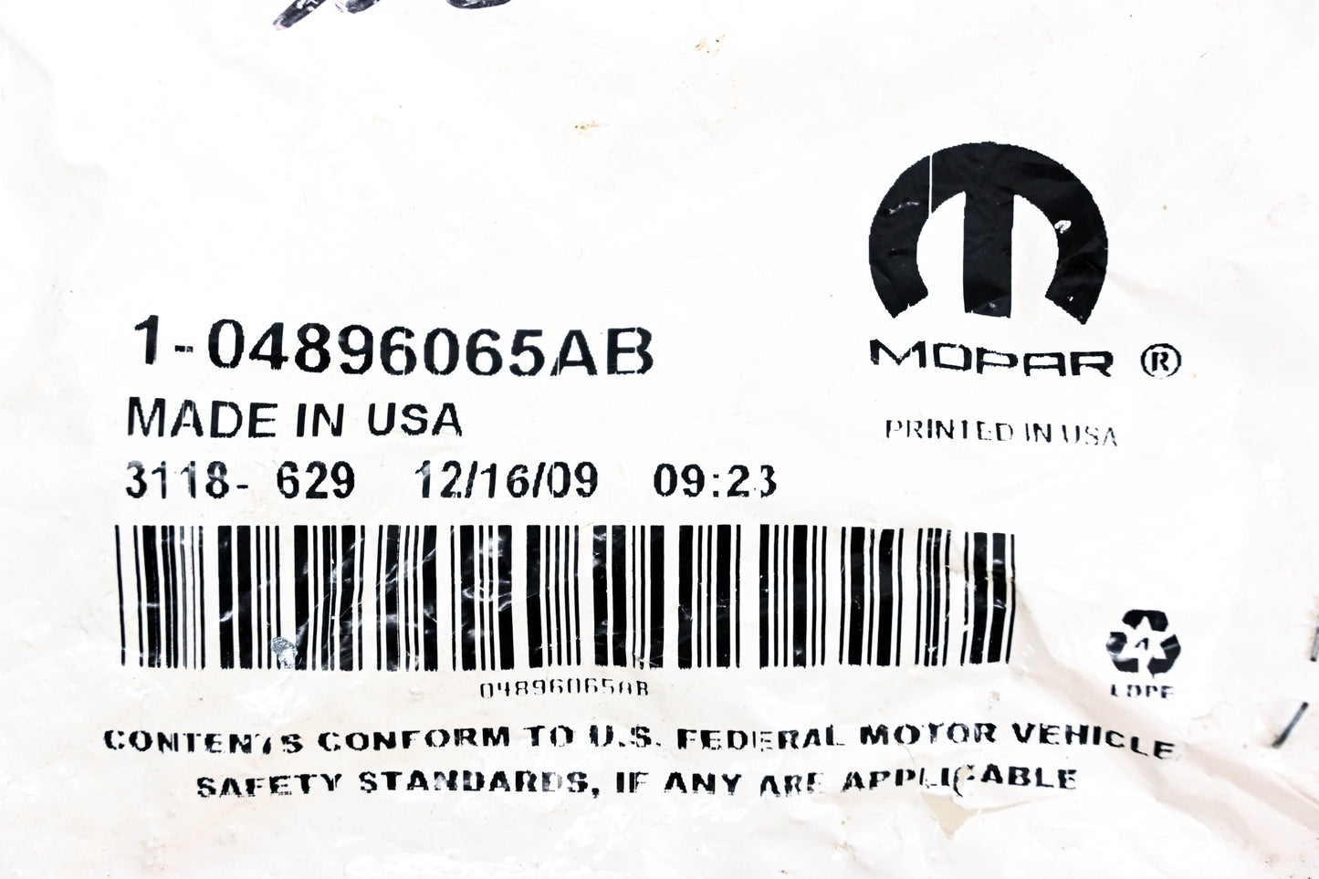Mopar 04896065AB, 4896065AB Impact Sensor NOS