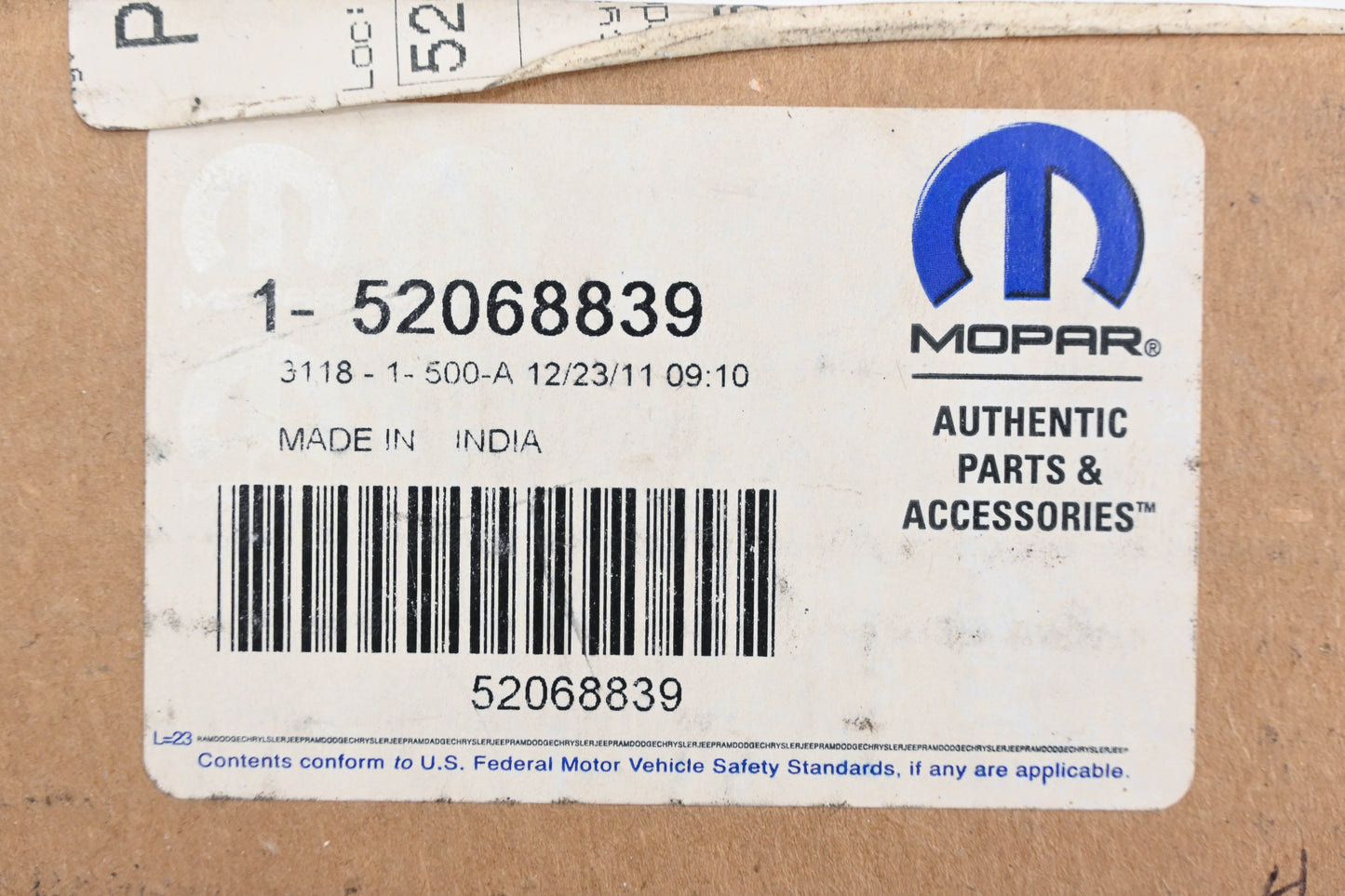 Mopar 52068839 Pinion Yoke NOS