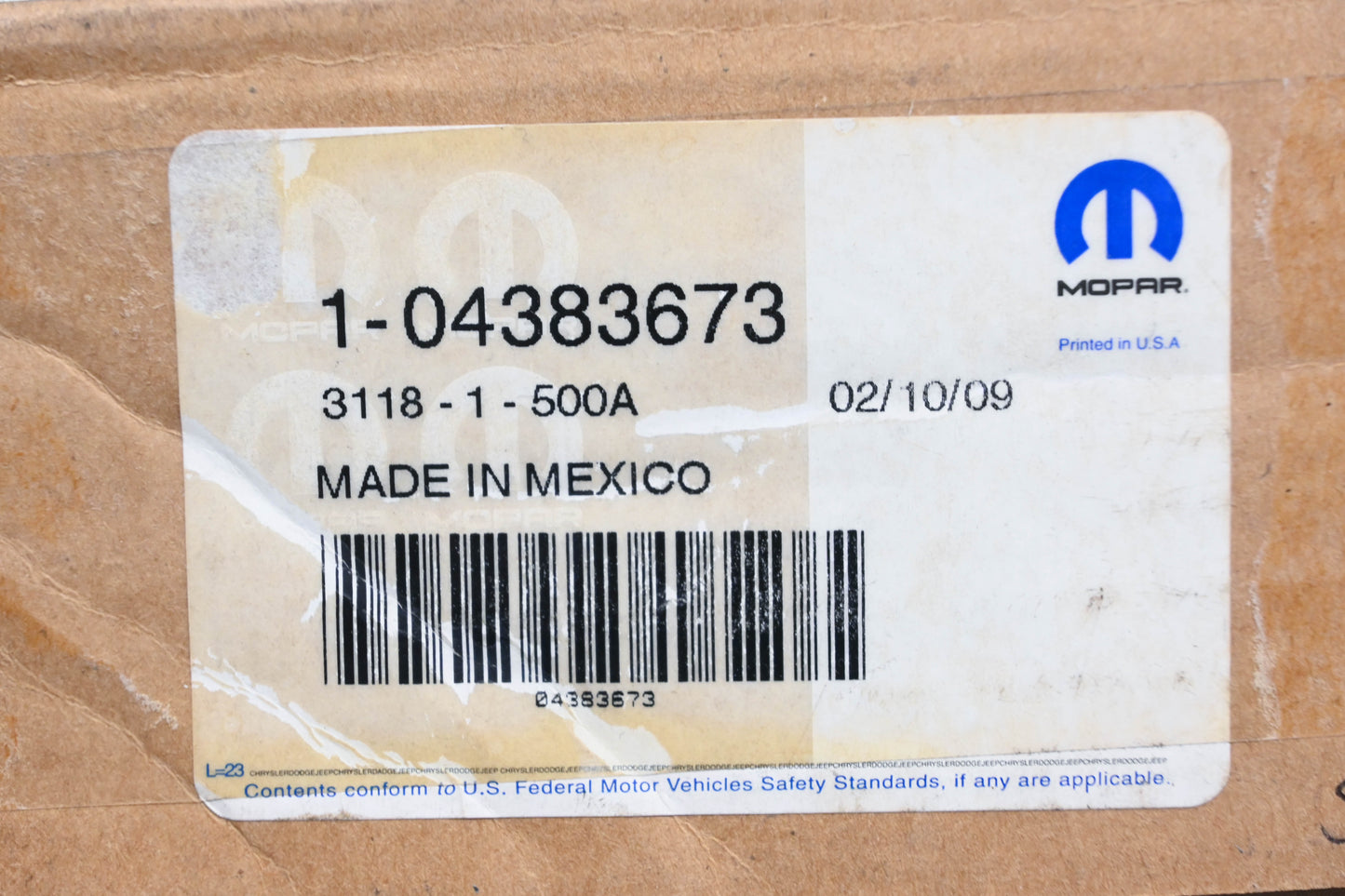 Mopar 04383673, 4383673 Brake Height Sensing Valve NOS