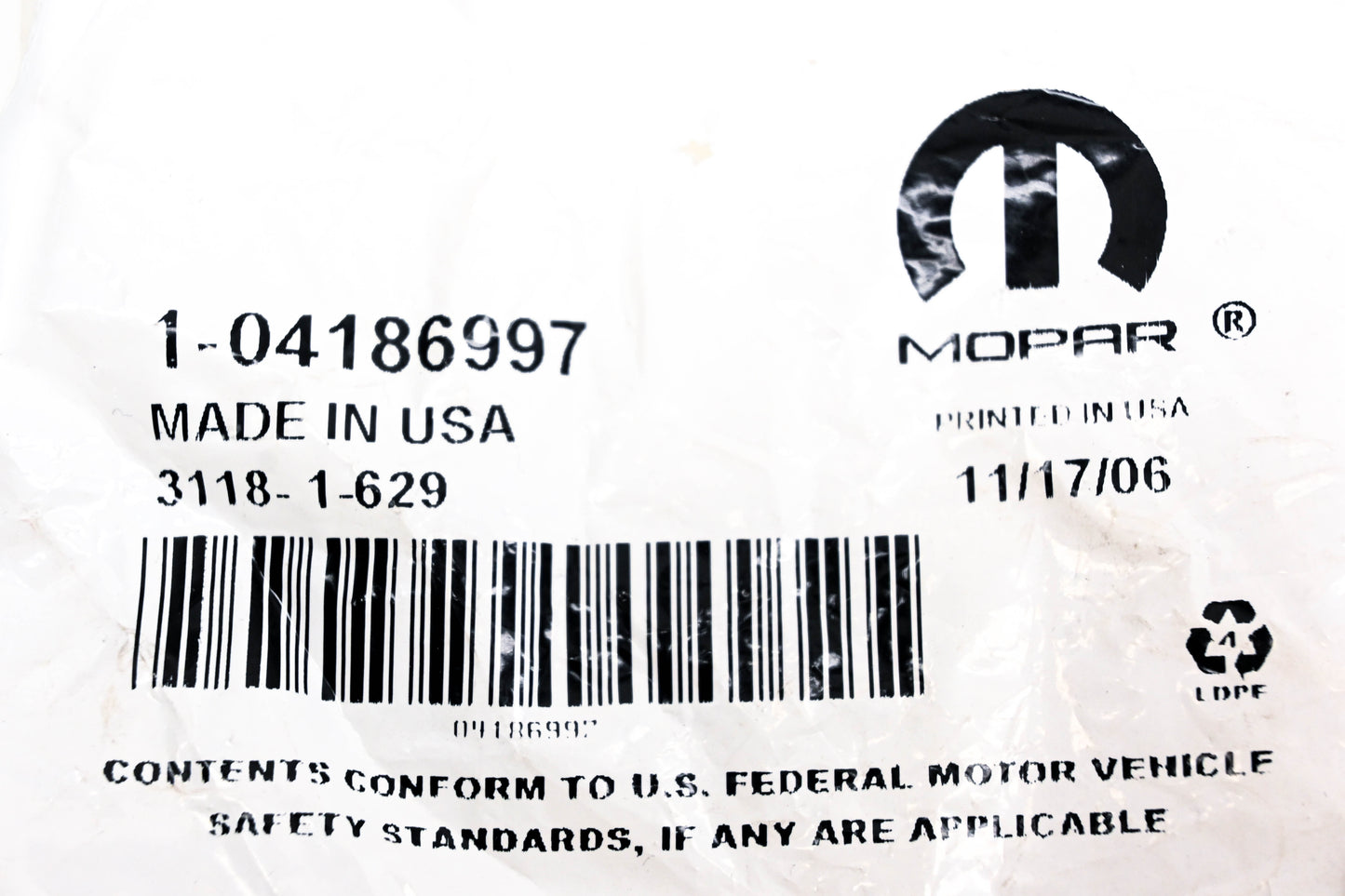 Mopar 04186997, 4186997 Brake Spring Retainer Clip Kit NOS