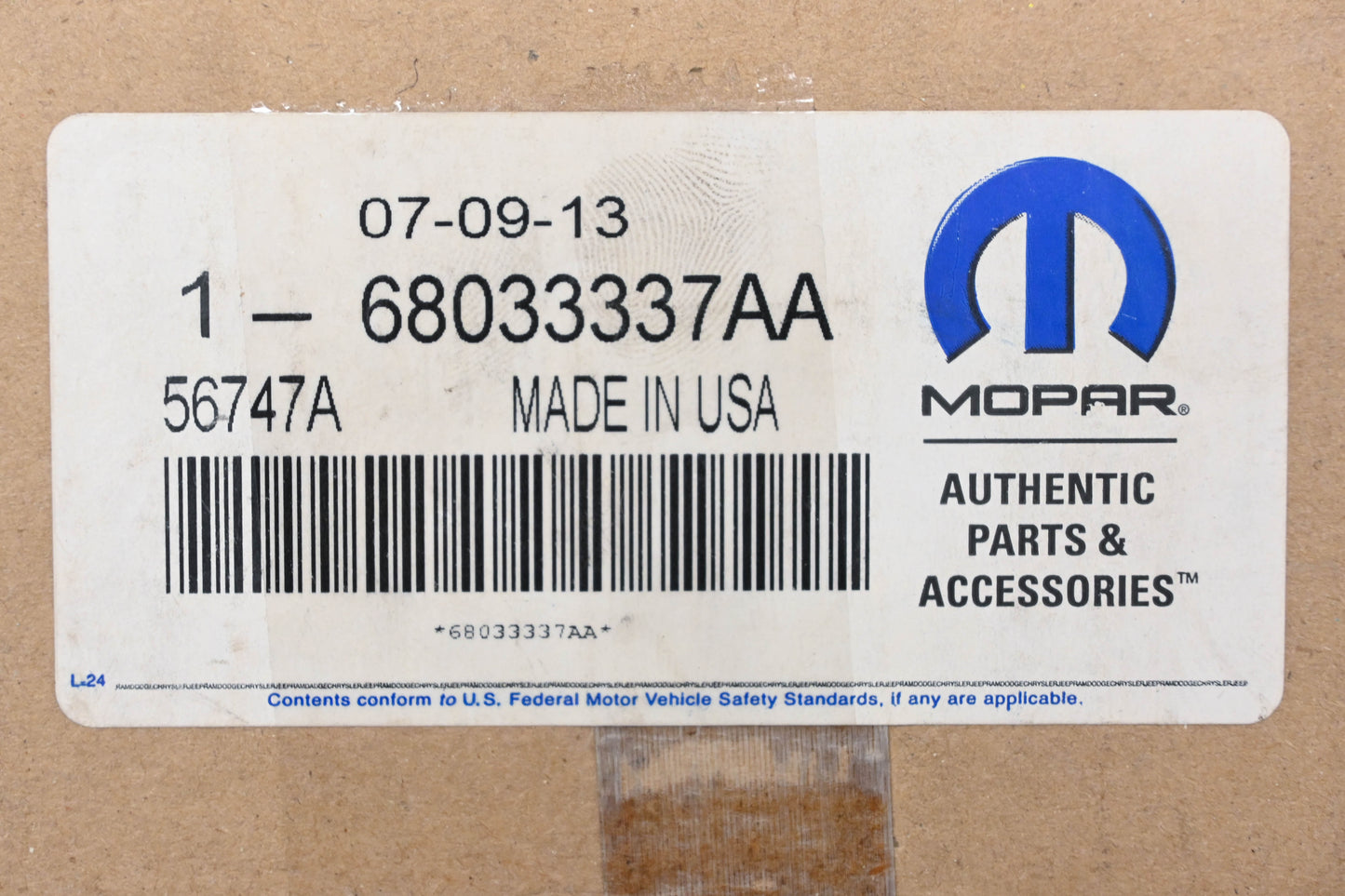 Mopar 68033337AA Heater Blend Door Actuator NOS