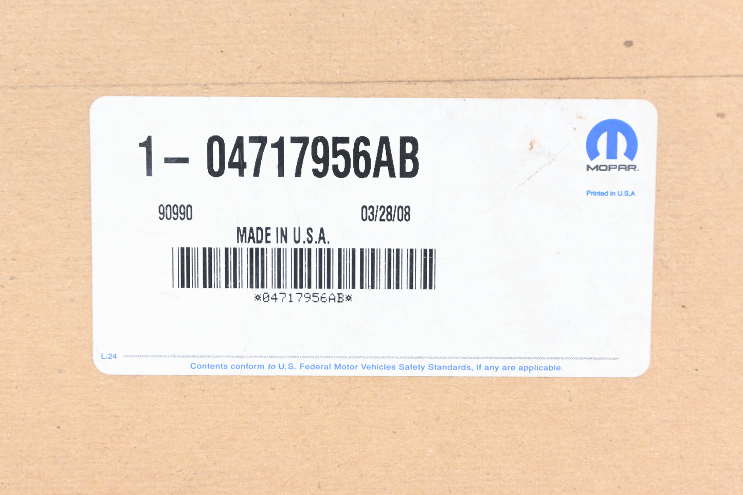 Mopar 04717956AB, 4717956AB Sliding Door Release Cable NOS