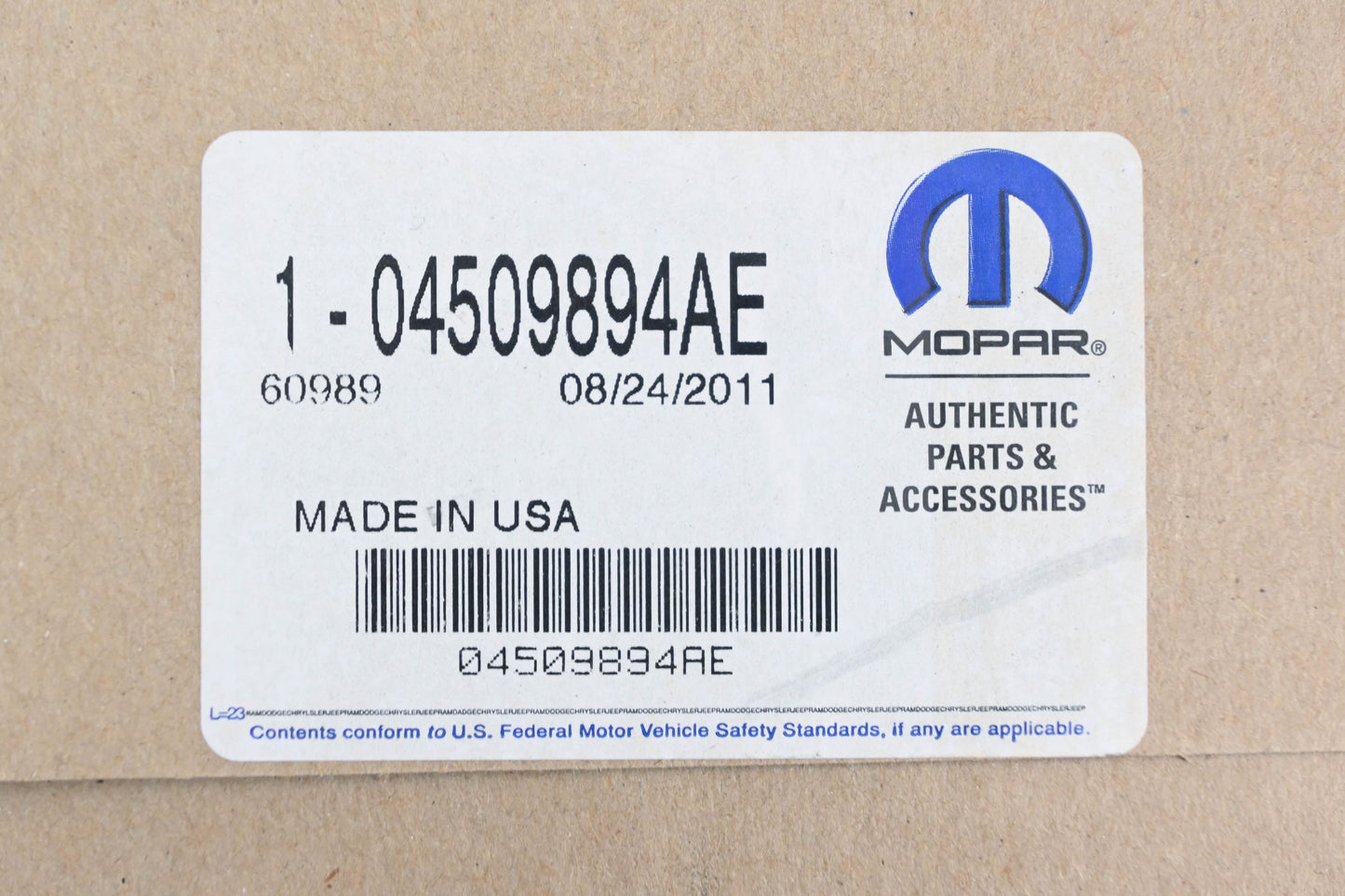 Mopar 04509894AE, 4509894AE Parking Brake Cable NOS