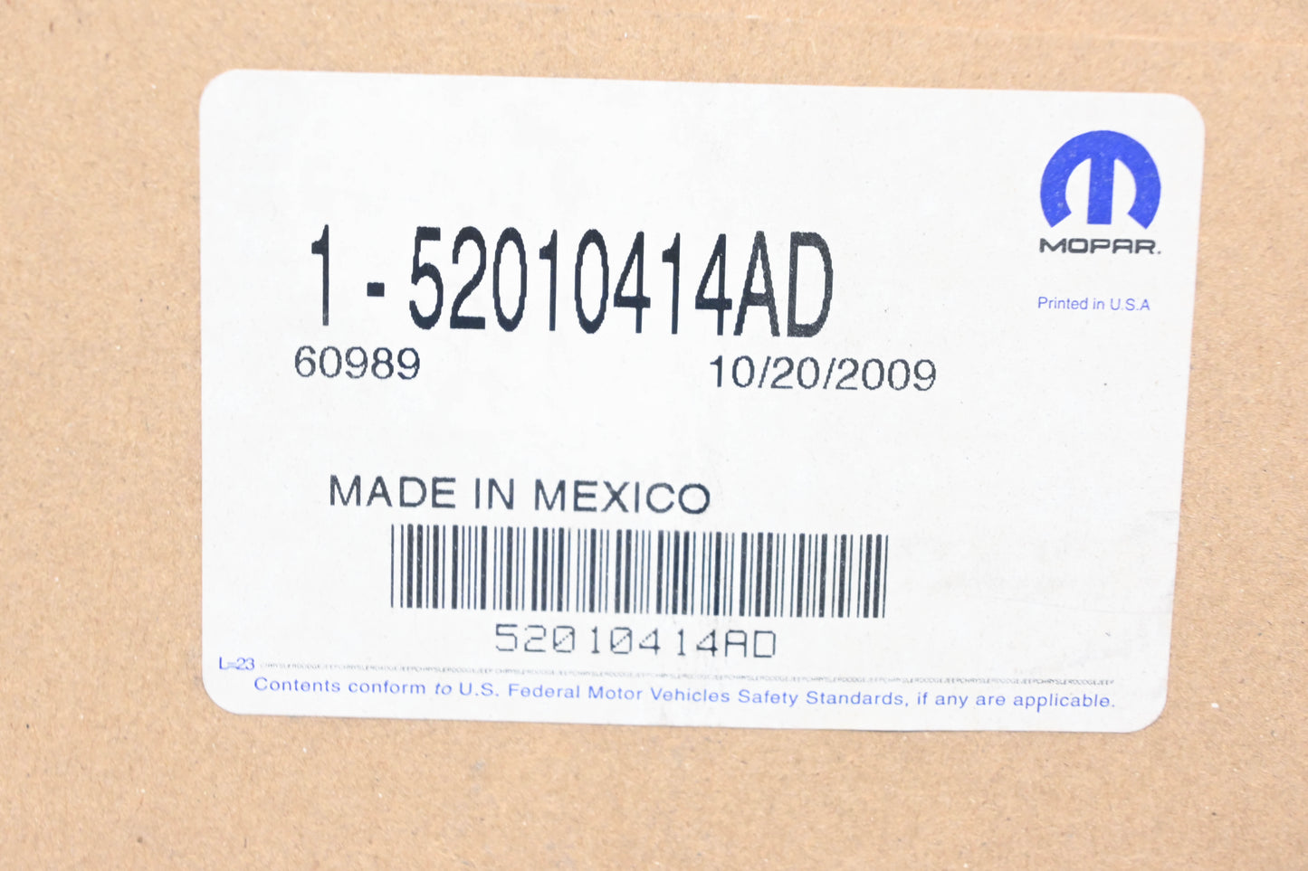 Mopar 52010414AD Parking Brake Cable NOS