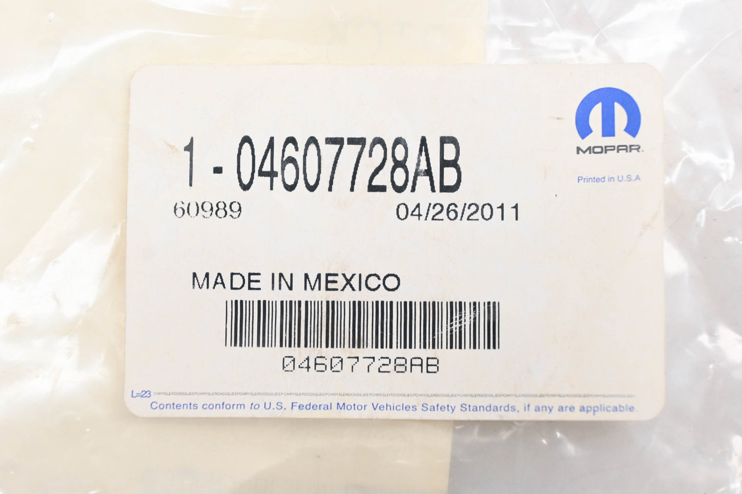 Mopar 04607728AB, 4607728AB Jumper Harness NOS