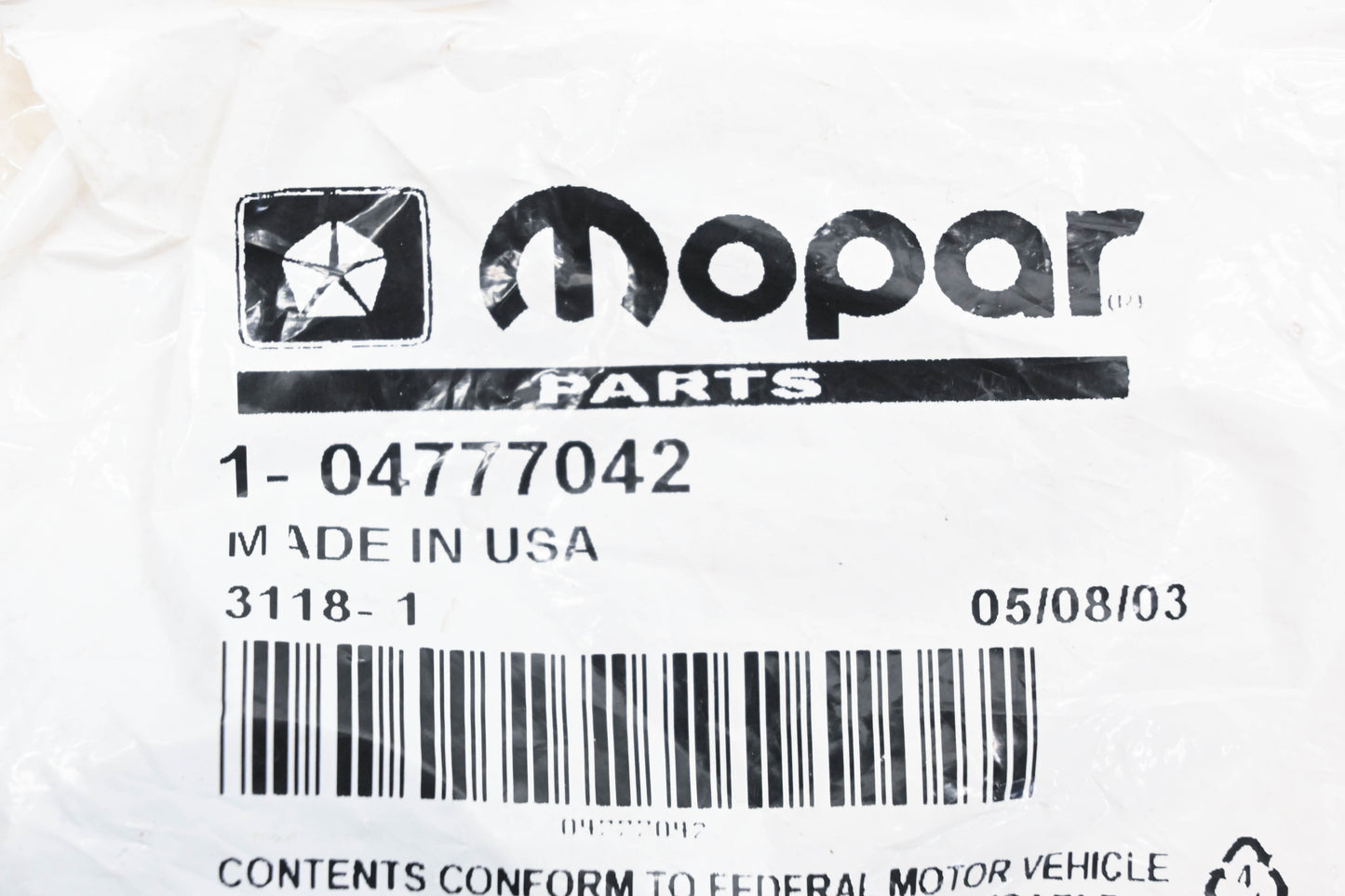 Mopar 04777042, 4777042 Spark Plug Tube Seal NOS