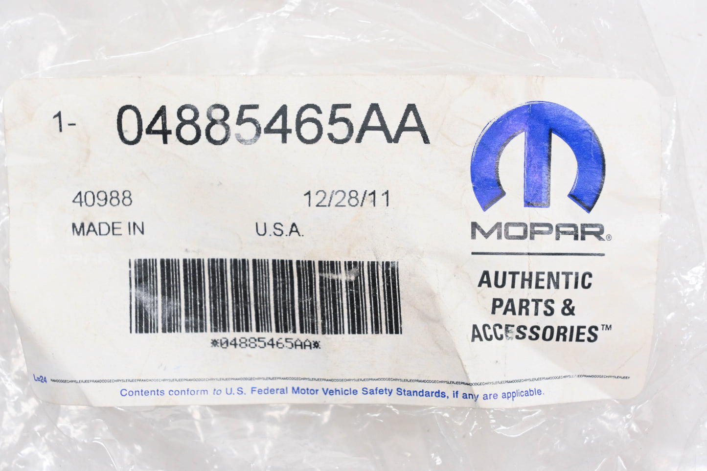 Mopar 04885465AA, 4885465AA Heater Blend Door Actuator NOS