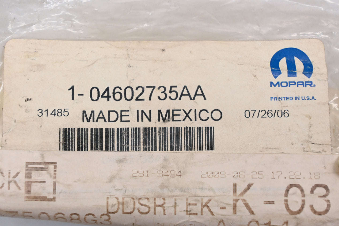 Mopar 04602735AA, 4602735AA Master Power Window Switch Panel NOS