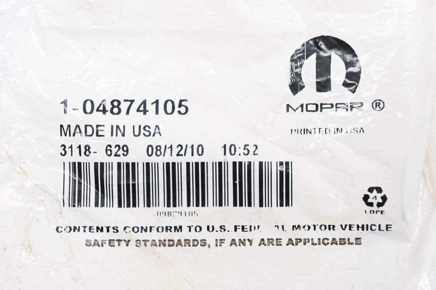 Mopar 04874105, 4874105 Vent Actuator NOS