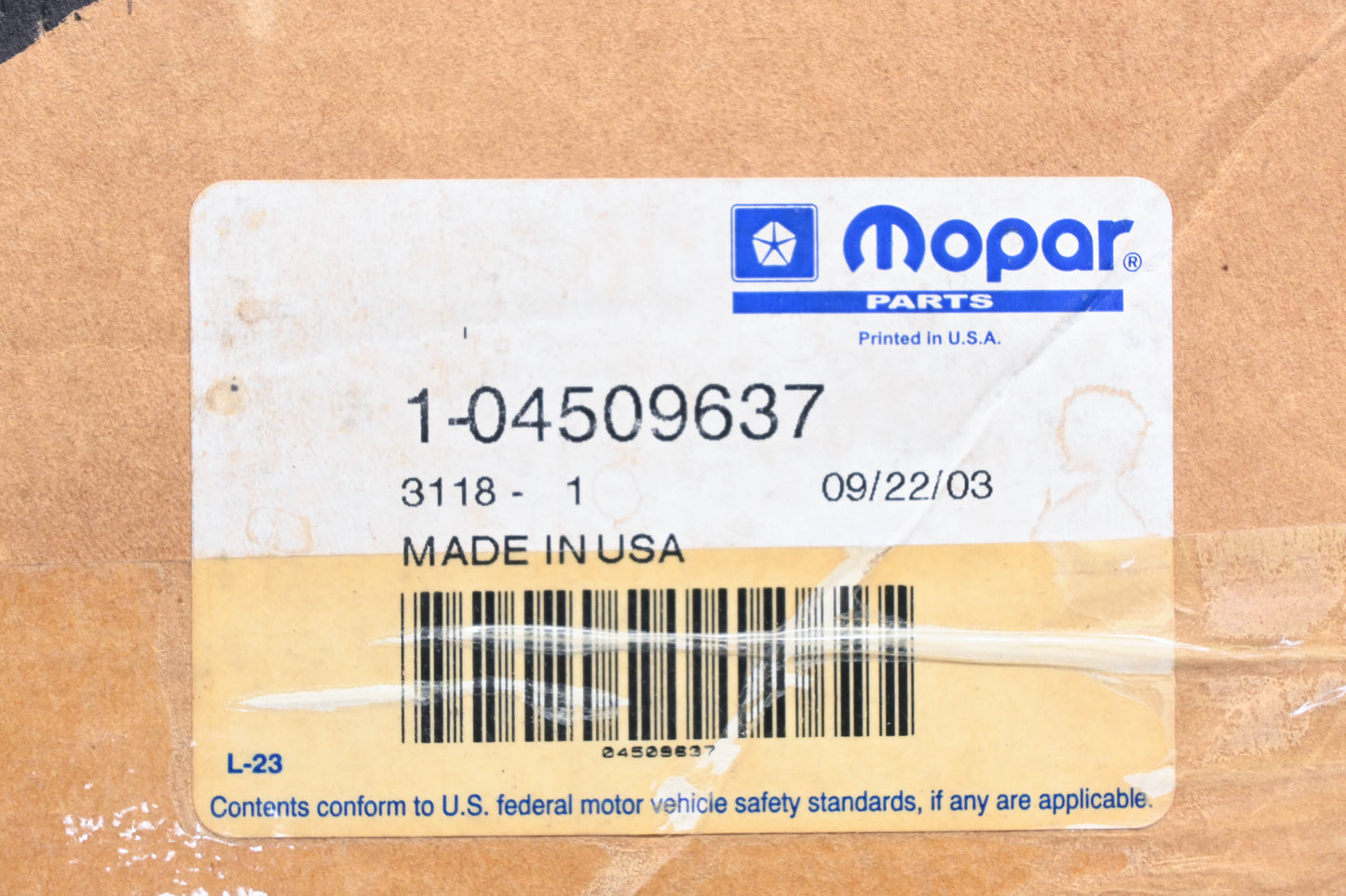 Mopar 04509637, 4509637 Park Lever Assembly NOS