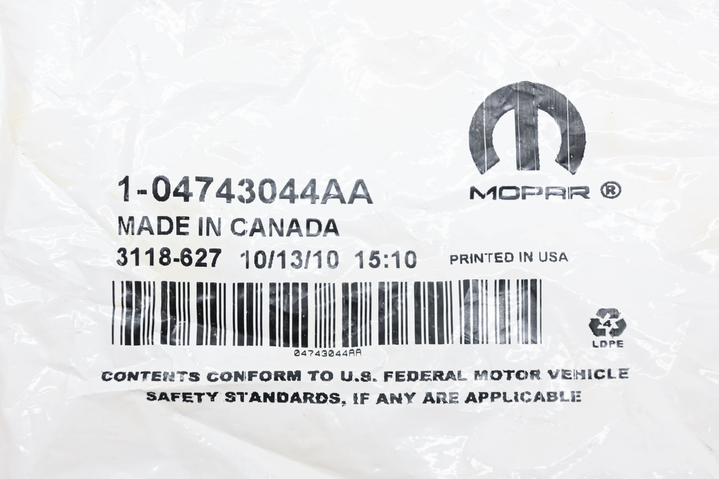 Mopar 1-04743044AA, 4743044AA Front Strut Bearing NOS
